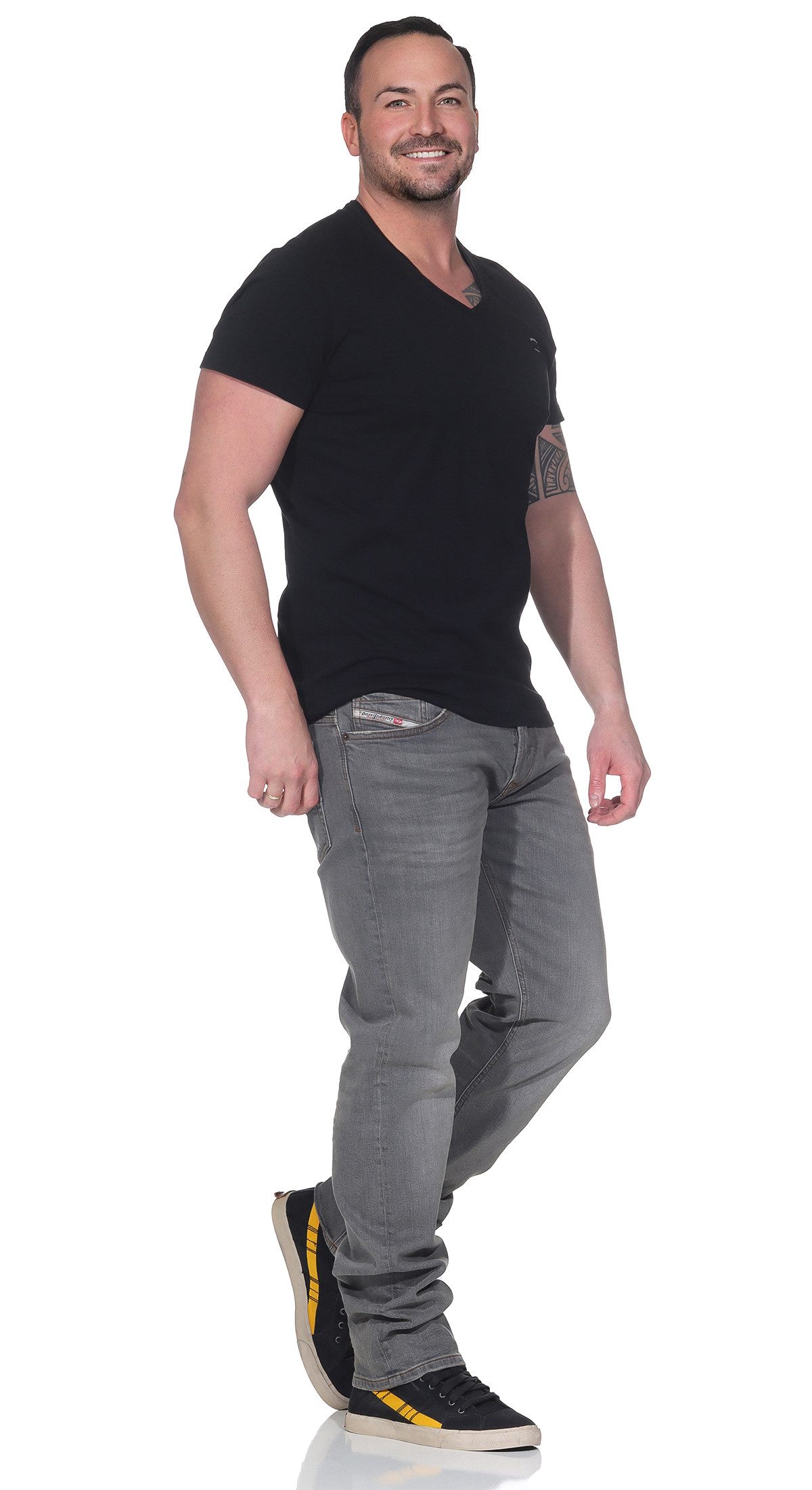 Diesel Regular-fit-Jeans Diesel Herren Jeans SAFADO-X 5-Pocket-Style, Slim-Straight Jeans, Länge: 32 – Bild 5 von 5