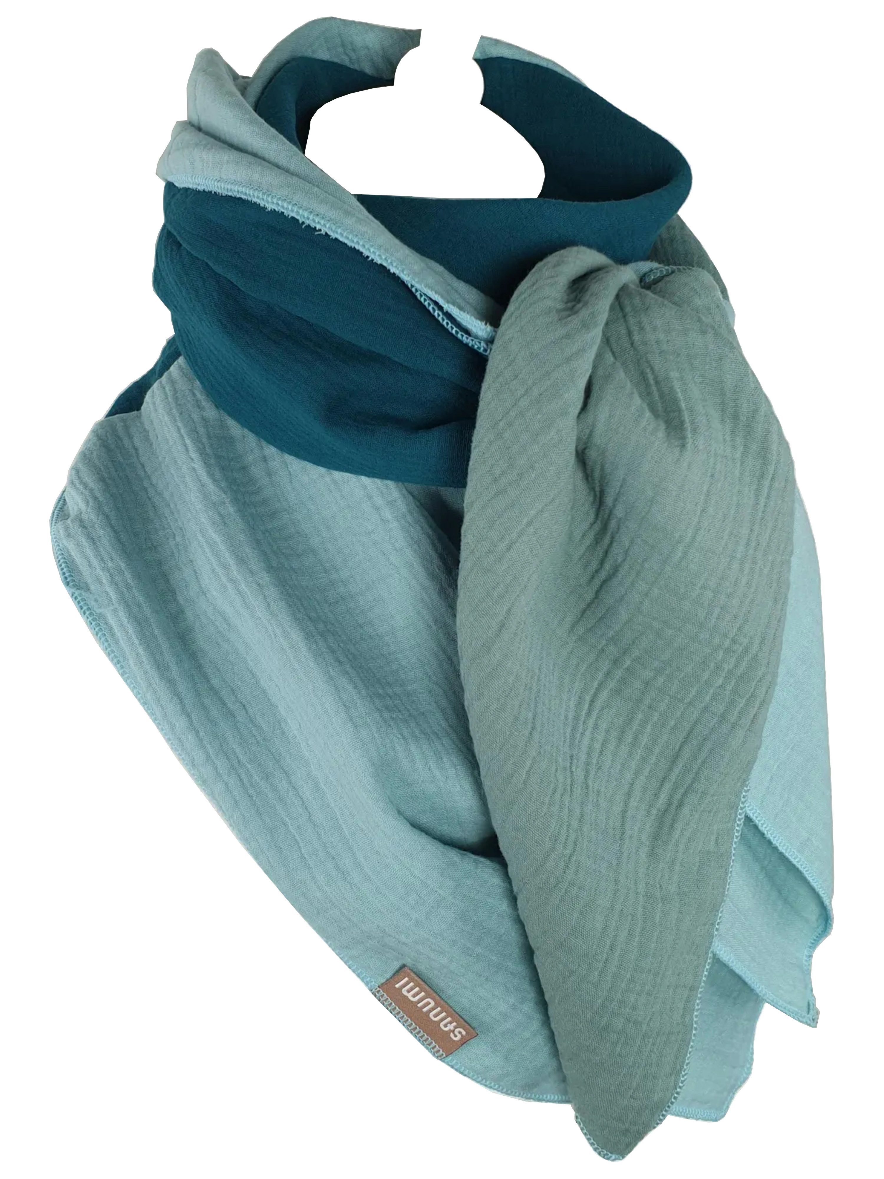 sanumi Halstuch musselintuch mehrfarbig pastellfarben günstig online kaufen