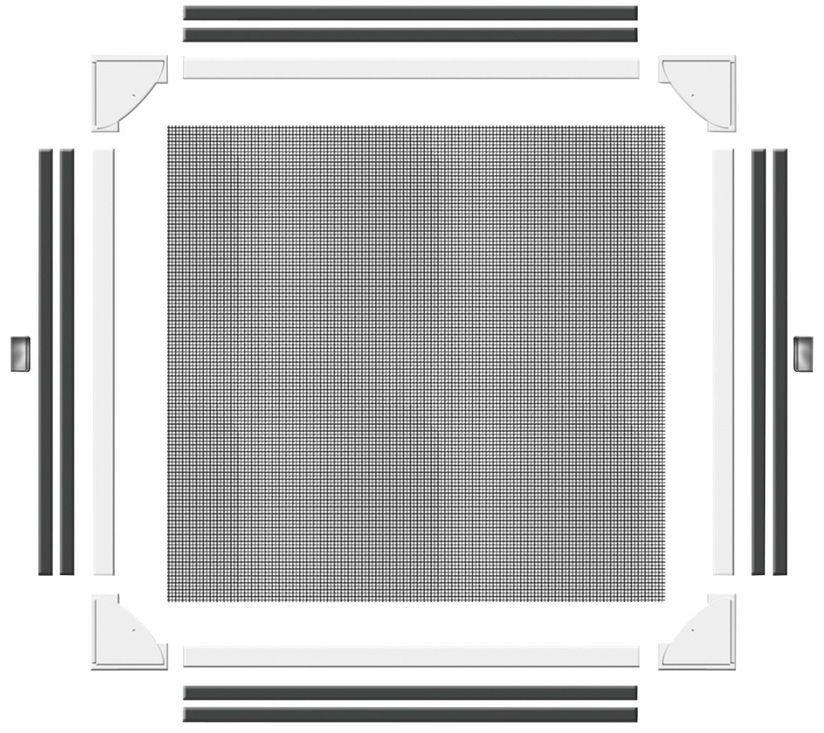 Fiberglasgewebe SCHELLENBERG für kürzbar, cm, Fenster, Insektenschutz-Fensterrahmen mit Fliegengitter 150 x weiß, 130 70480 Magnetrahmen