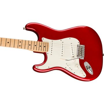 Fender E-Gitarre, Player Stratocaster Lefthand MN Candy Apple Red - E-Gitarre