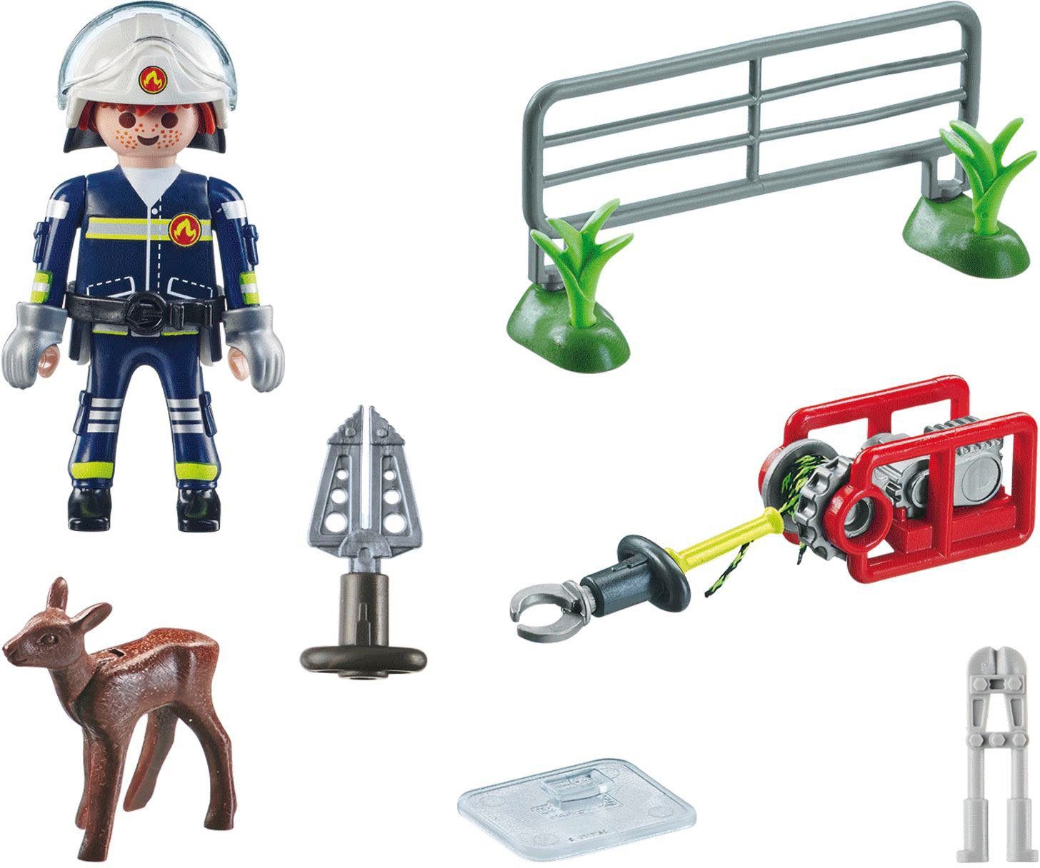 Playmobil® Feuerwehr-Tierrettung (71467), Action Heroes Konstruktions-Spiel günstig online kaufen