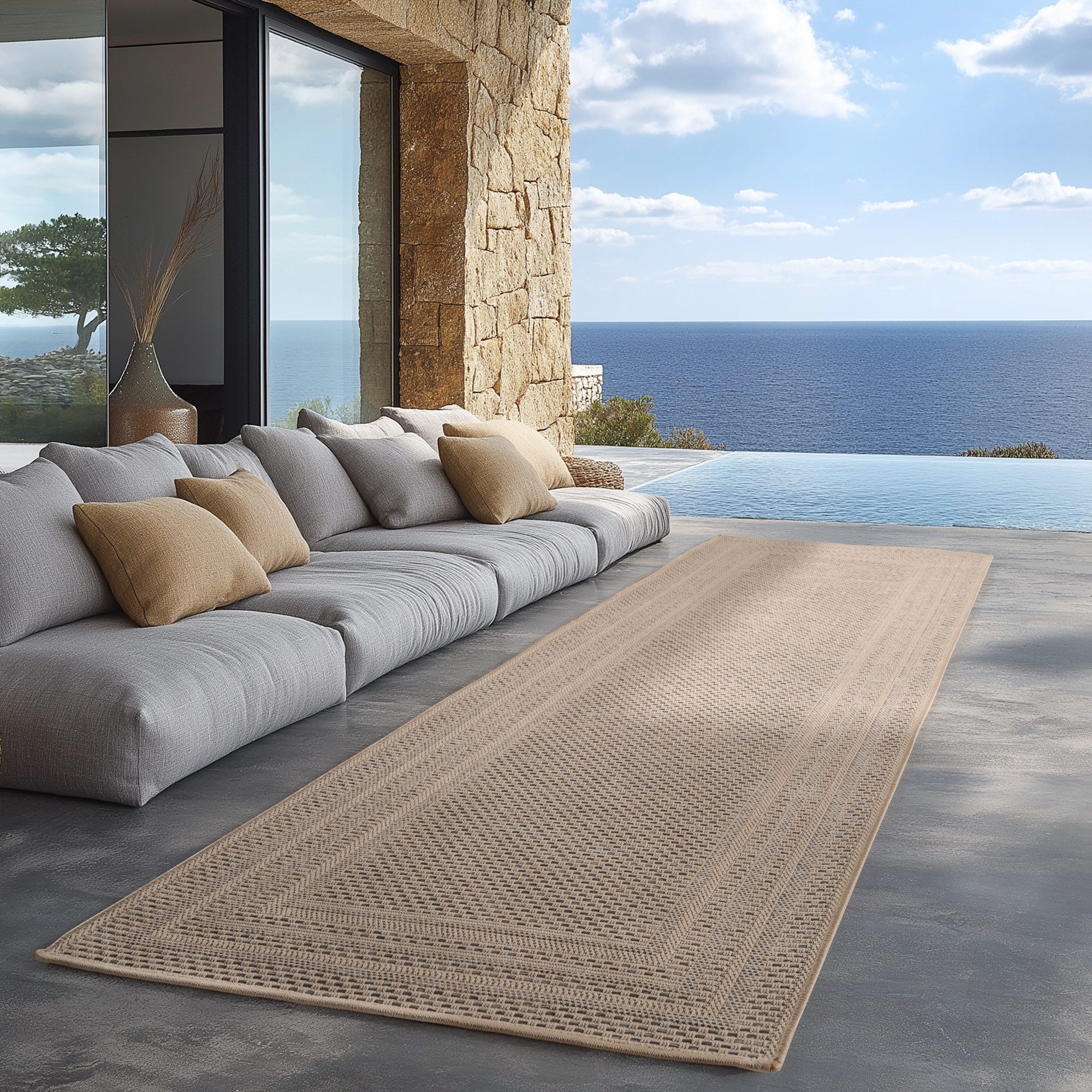 Carpettex Outdoorteppich Boho Design, Läufer, Höhe: günstig online kaufen