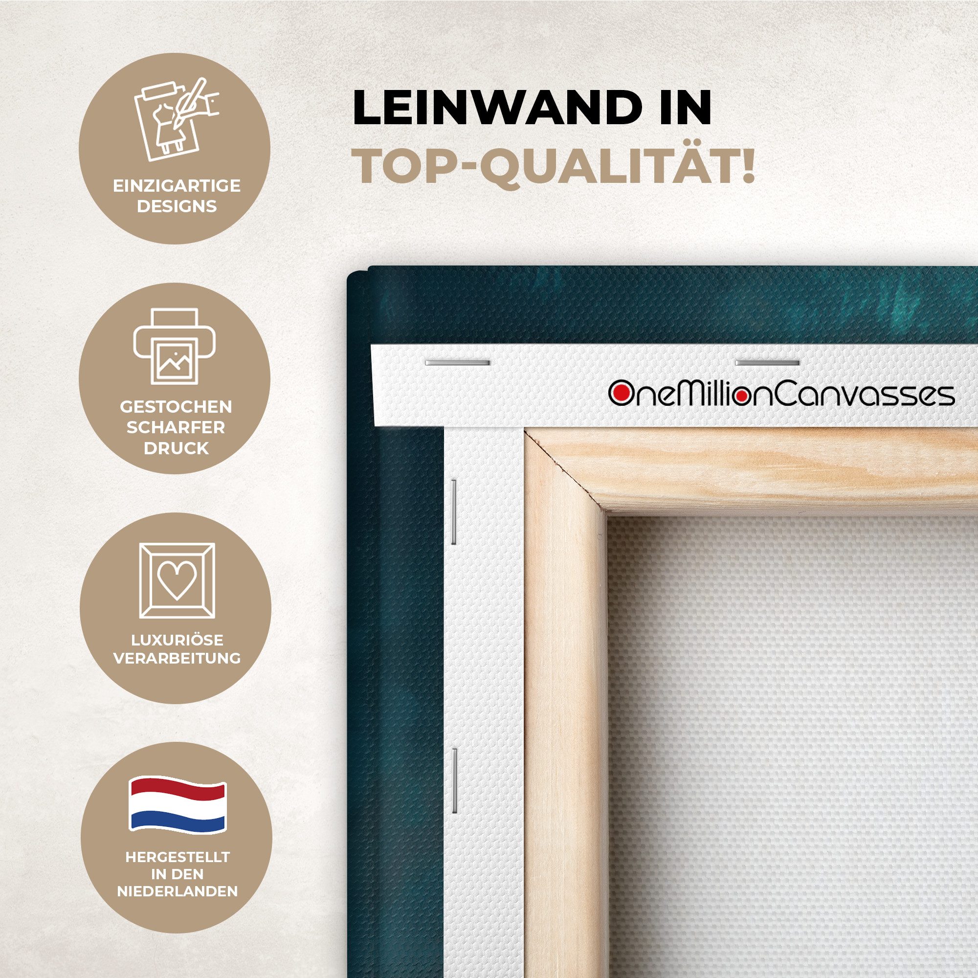 OneMillionCanvasses® Leinwandbild Boot - Wasser - günstig online kaufen