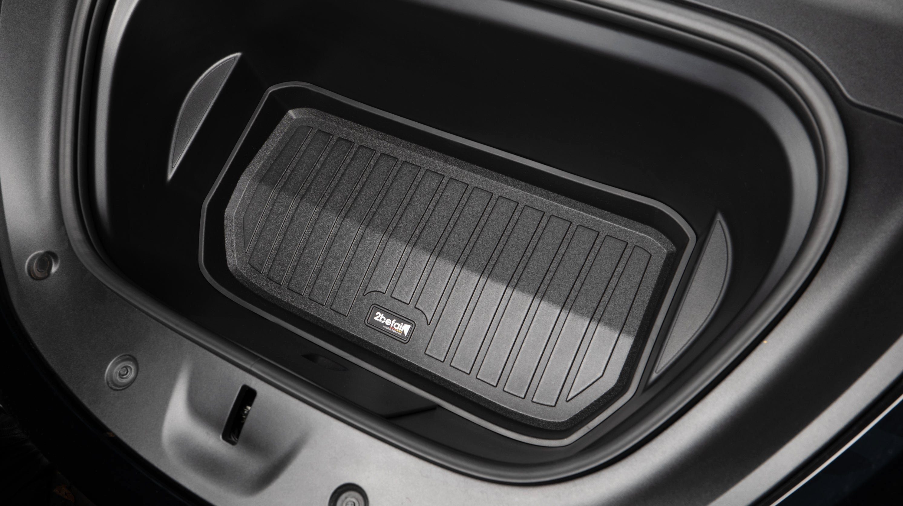 (hinten für Tesla und Set 2befair Kofferraum für, vorne) Gummimatten Auto-Fußmatte