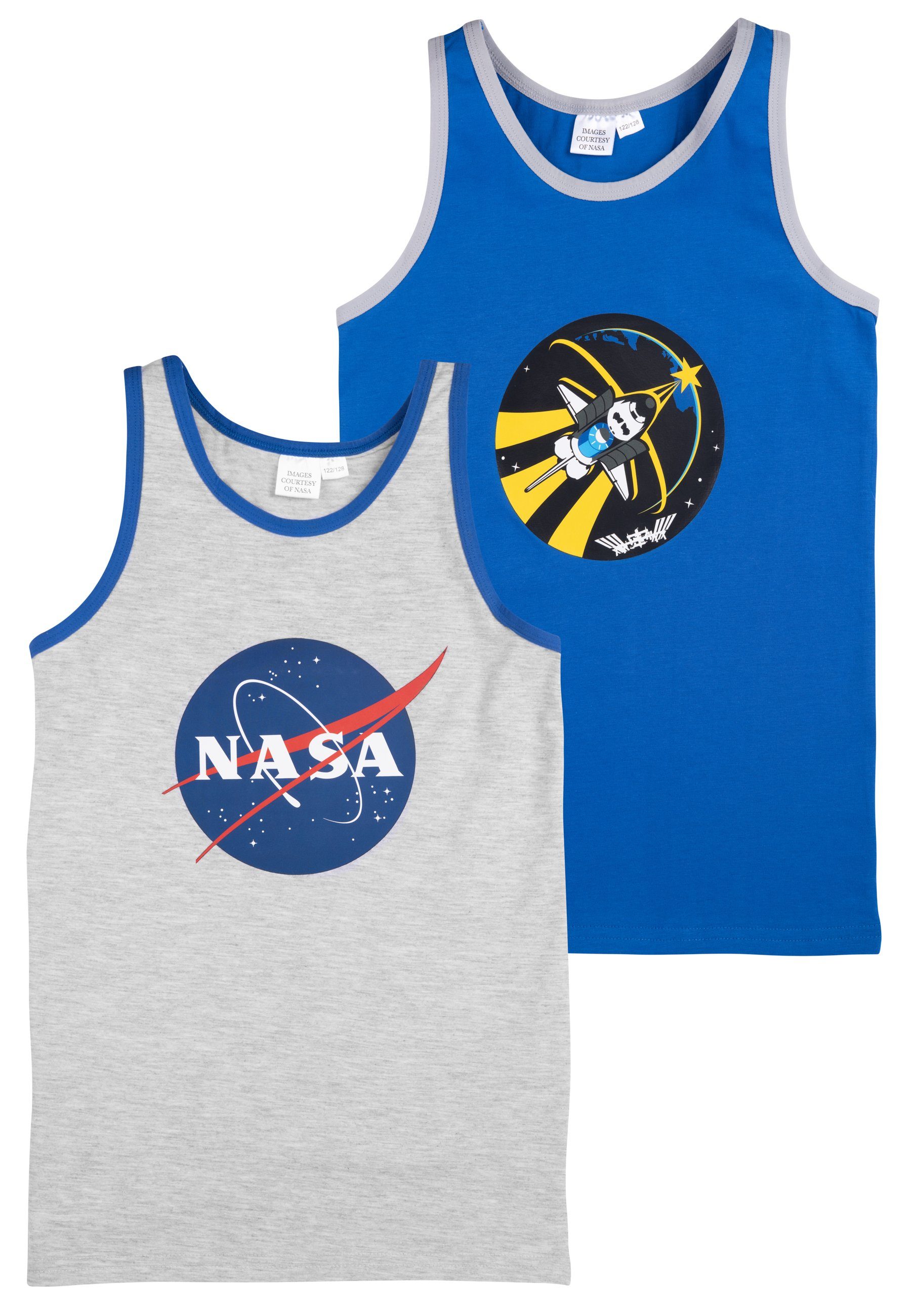 Unterhemd NASA - Space Shuttle & Logo - Tanktop, 2er-Pack