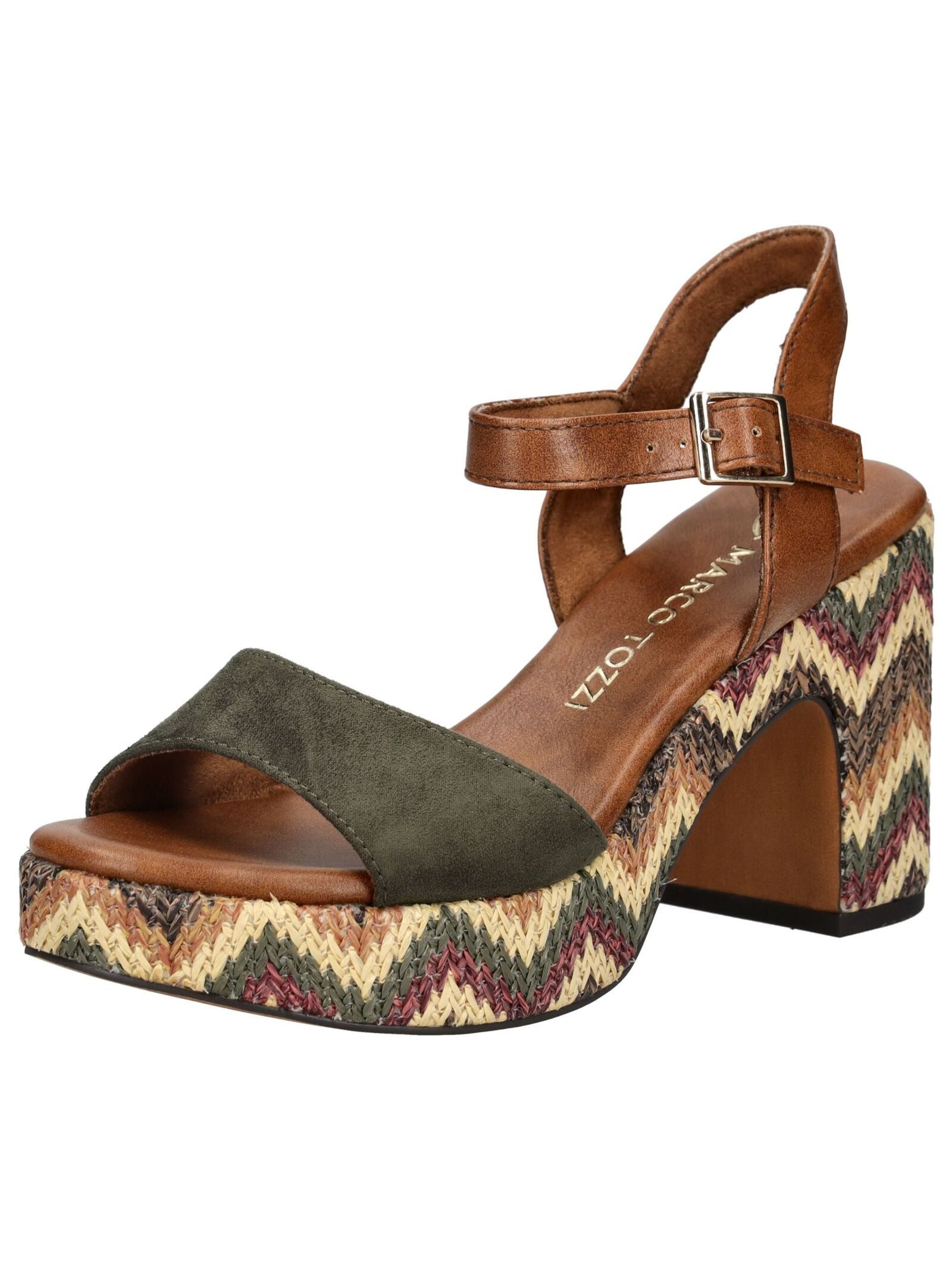 MARCO TOZZI Sandalen Lederimitat/Textil . High-Heel-Sandalette