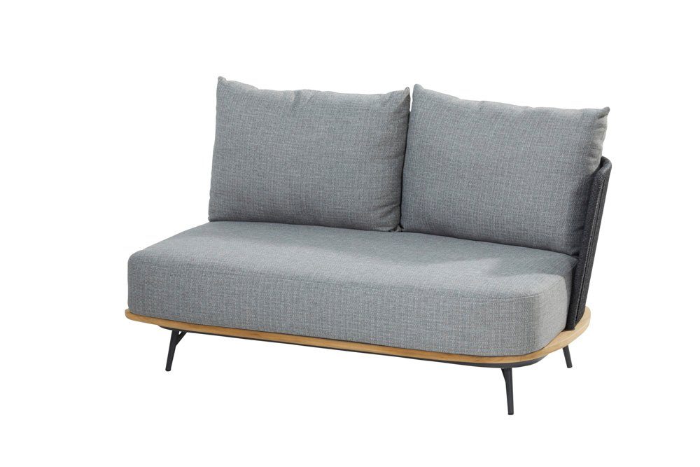 taste by 4 seasons Loungesofa 4Seasons Positano 2-Sitzer Armlehne links Anthrazit inkl. 4 Kissen, 1