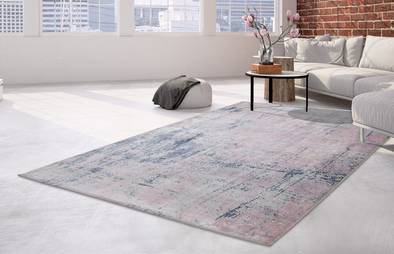Arte Espina Teppich Ocean 400, rechteckig, Höhe: 23 mm, Angenehm flauschige Haptik, handgefertigte Unikate, pflegeleicht