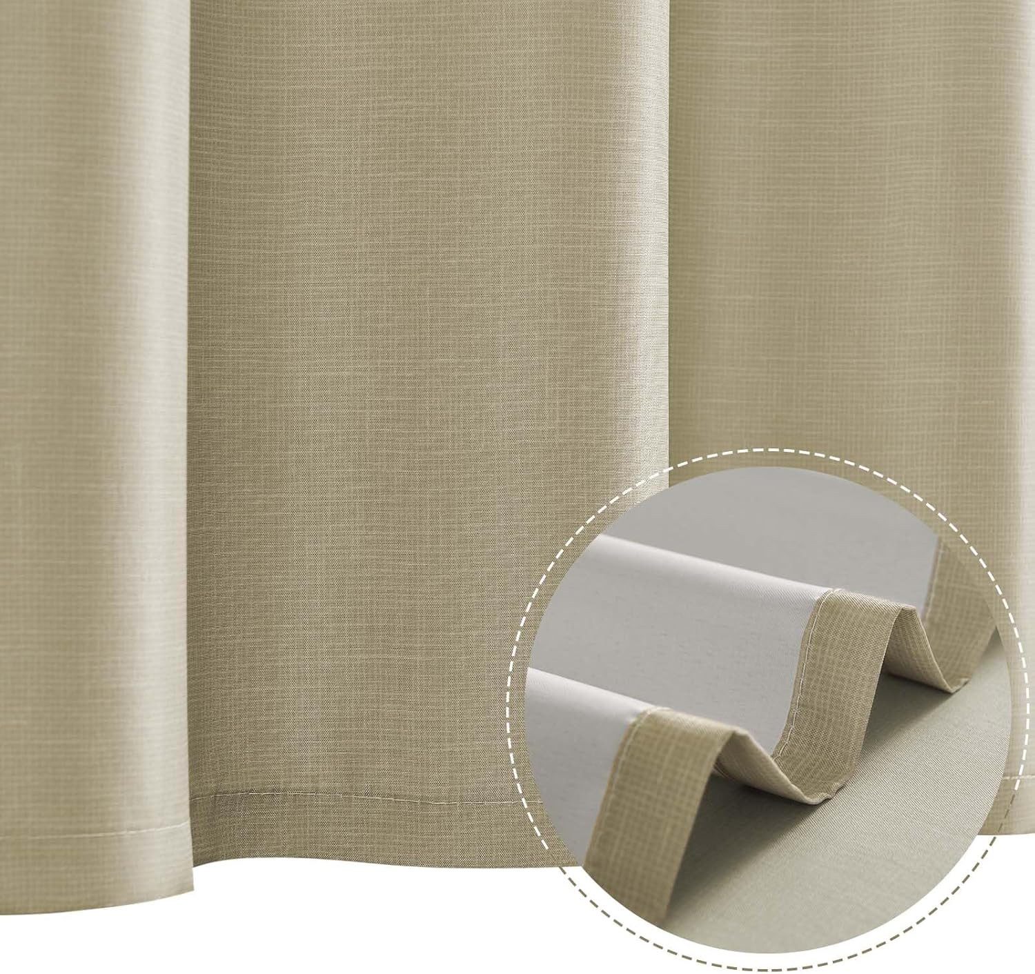 Agger Duschvorhang 180x180 cm Badewanne Waschbar Textil Shower Curtains – Bild 5 von 5