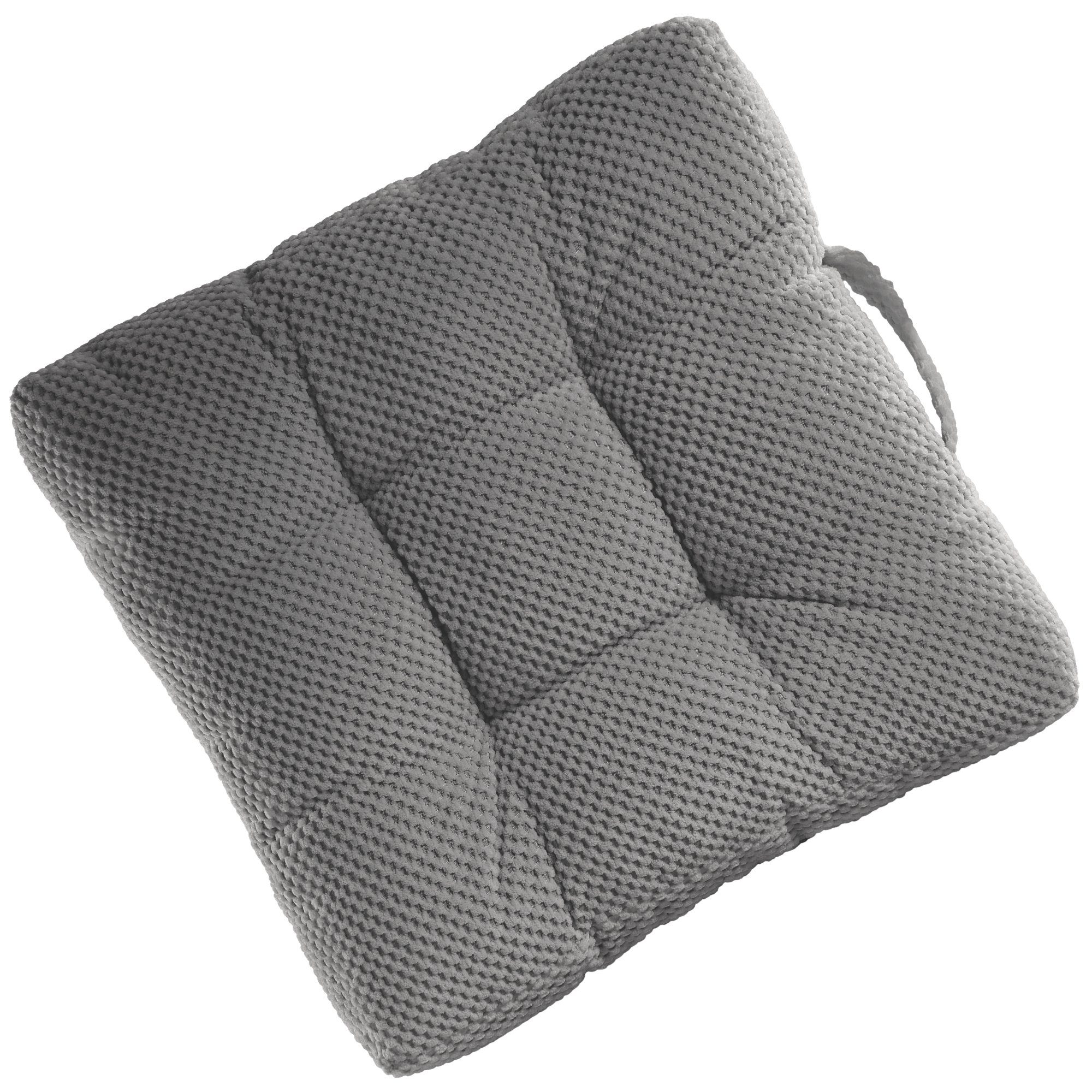 REALLaxx Sitzauflage Bubble, (1 St), Sitzkissen 40x40cm, Stuhlkissen Sitzerhöhung mit 3D-Punktemuster