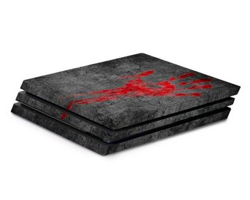 Hama Dekorationsfolie Design-Skin Undead Blood Folie Aufkleber Sticker Vinyl, für Sony PS4 PRO