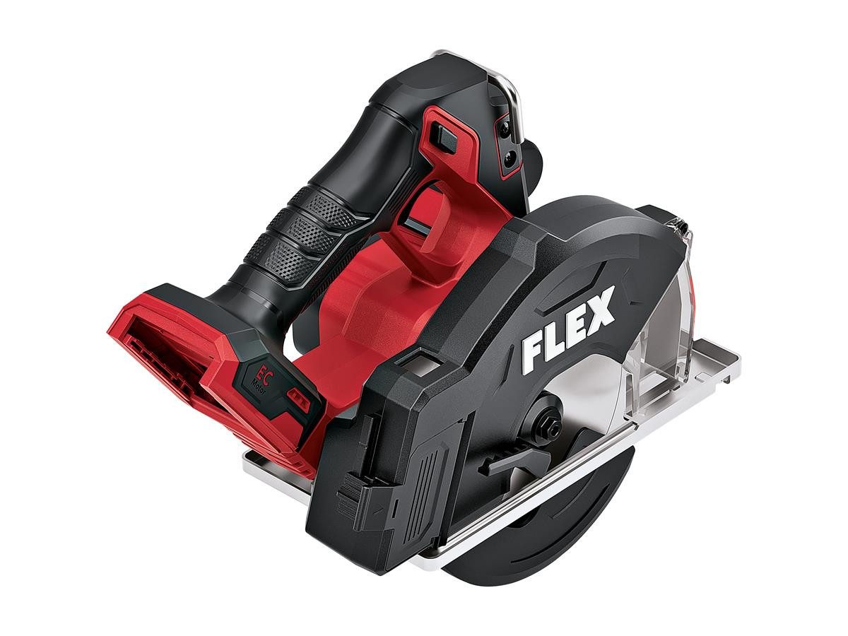 Flex Akku-Handkreissäge CSM 57 18-EC, Inkl. Akkus, Ladegerät, Tasche und Führungsschiene