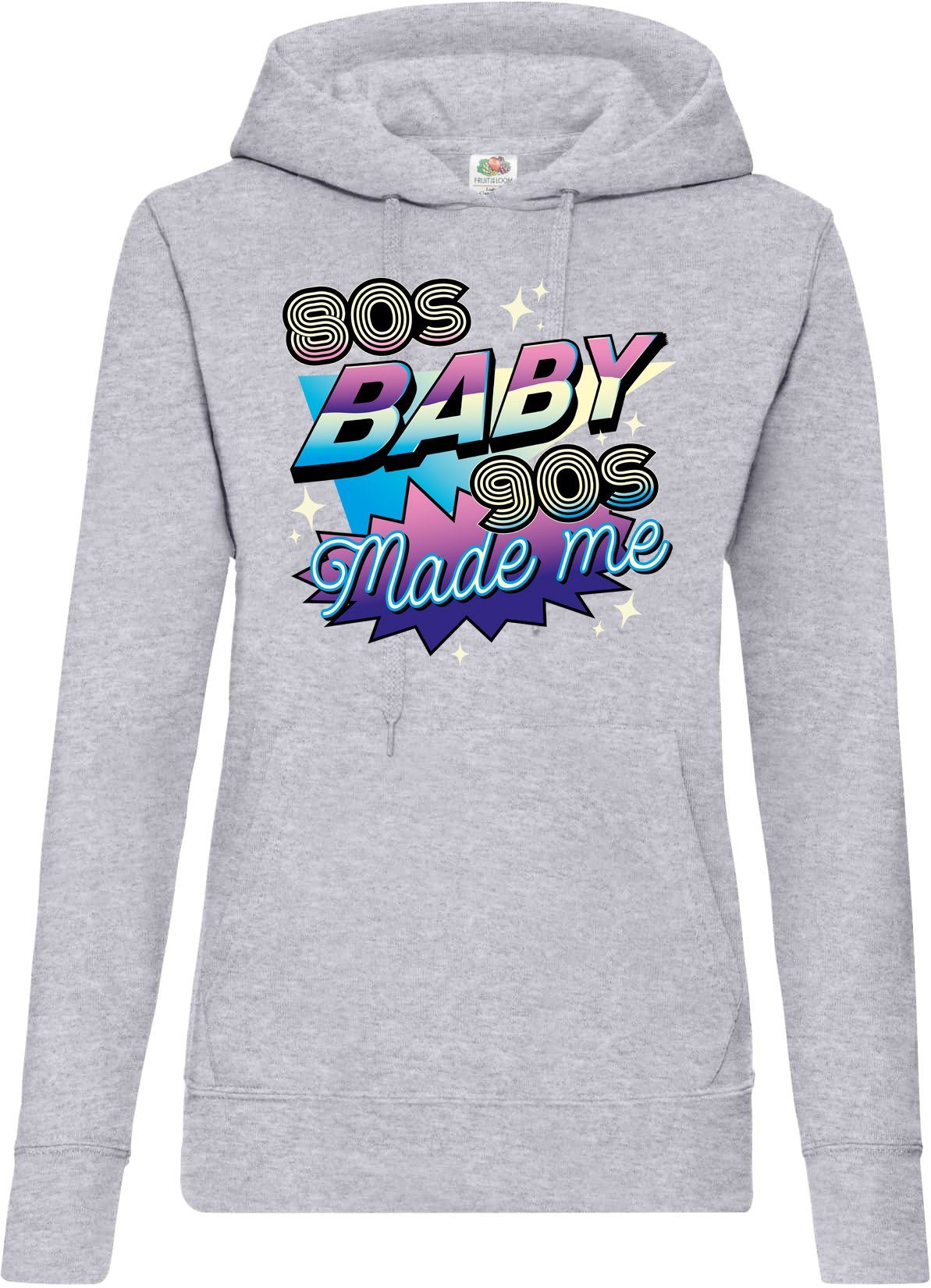 Youth Designz Kapuzenpullover 80'S BABY 90'S Made me Damen Hoodie Pullover mit Retro Frontdruck