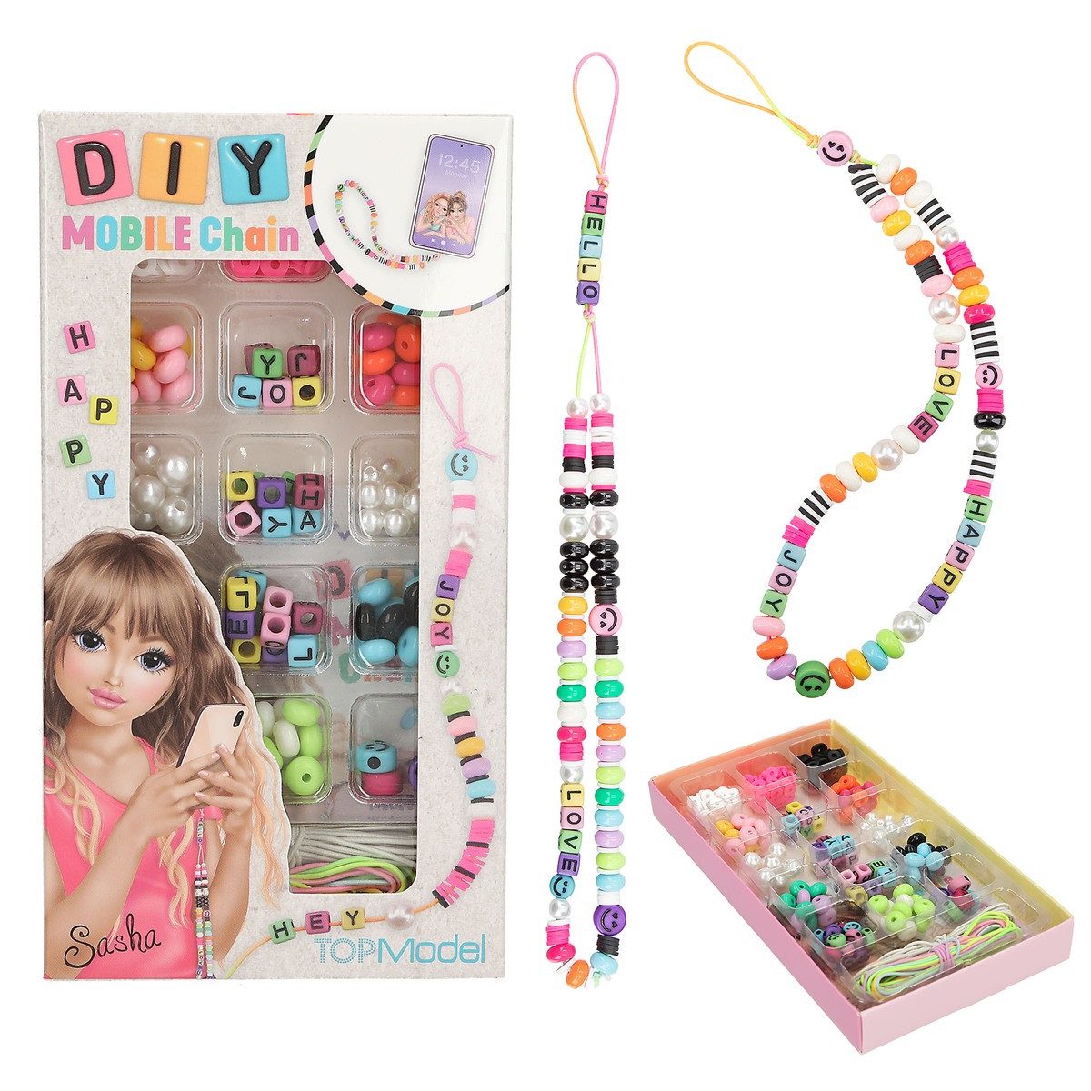 Depesche Malstift DEPESCHE TOPModel Bastel Set DIY Handyanhänger 2x9,5x17,5cm Buchstaben