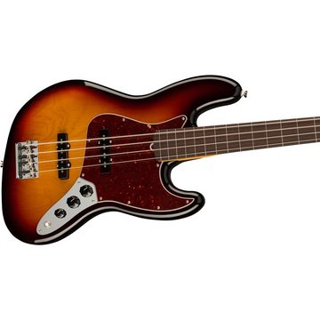 Fender E-Bass, American Professional II Jazz Bass Fretless RW 3-Color Sunburst - E-