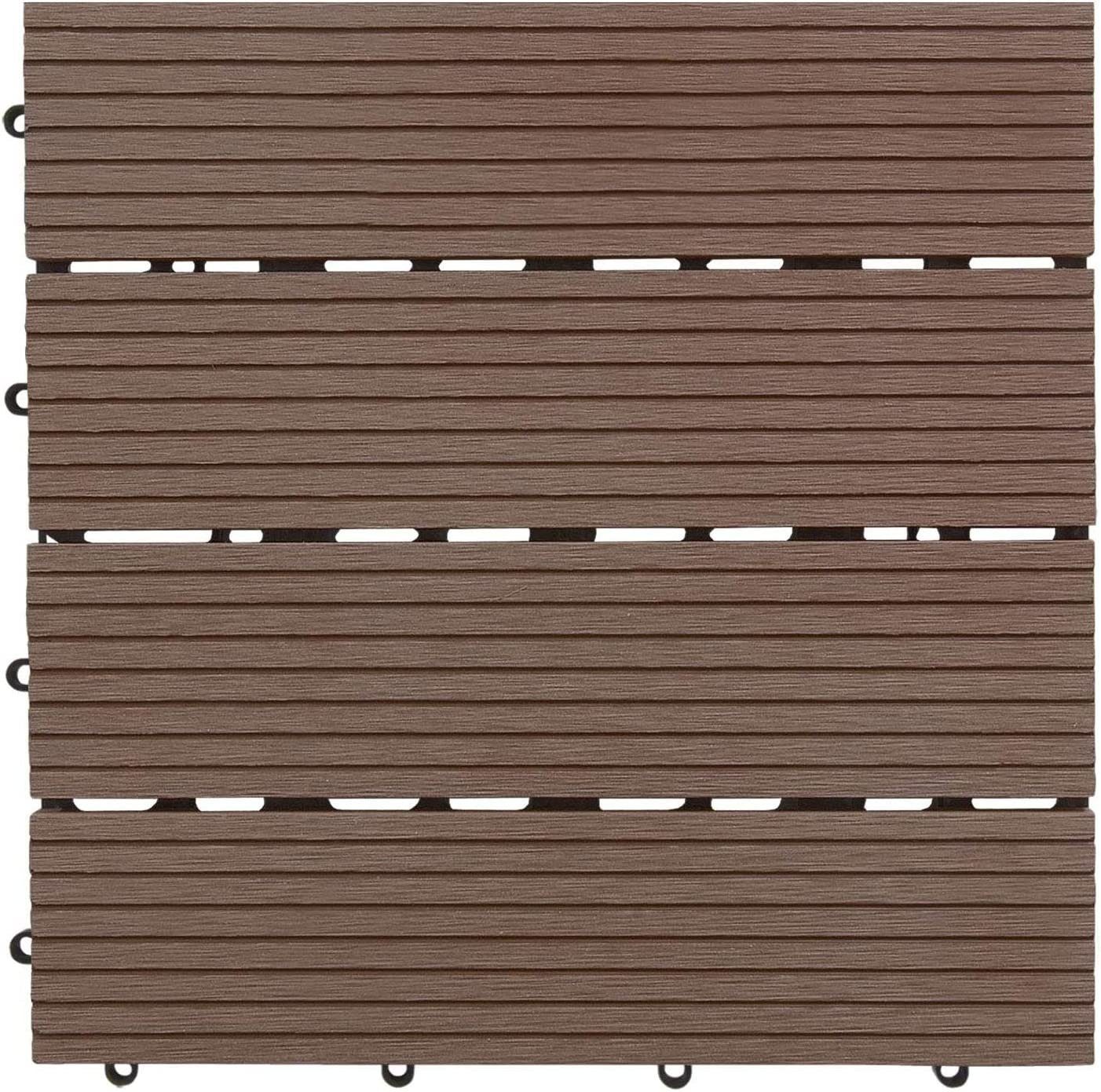 casa pura Klickfliesen WPC Royal Dunkelbraun, günstig online kaufen