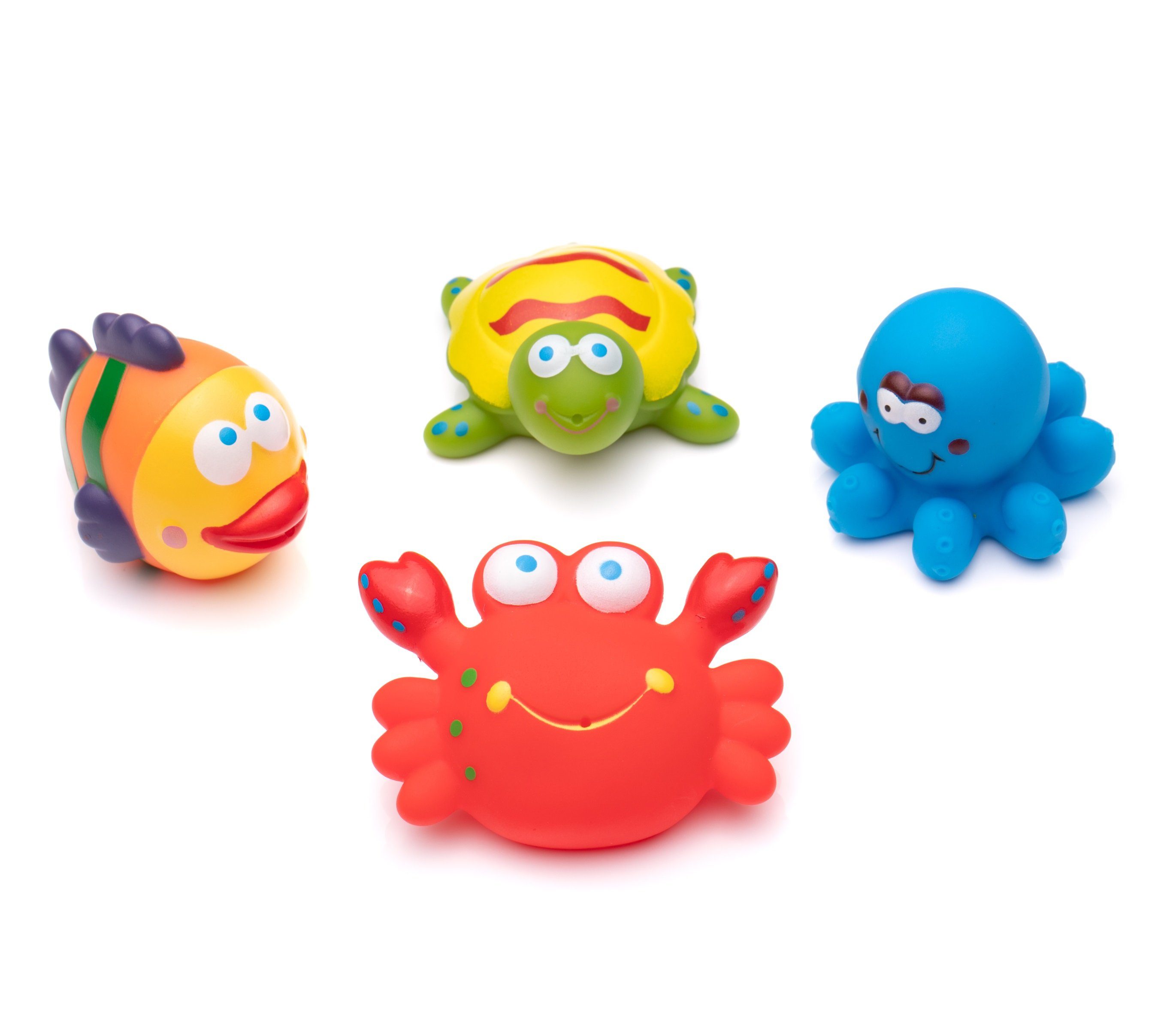 Fillikid Badespielzeug 4 Badetiere mit Netz