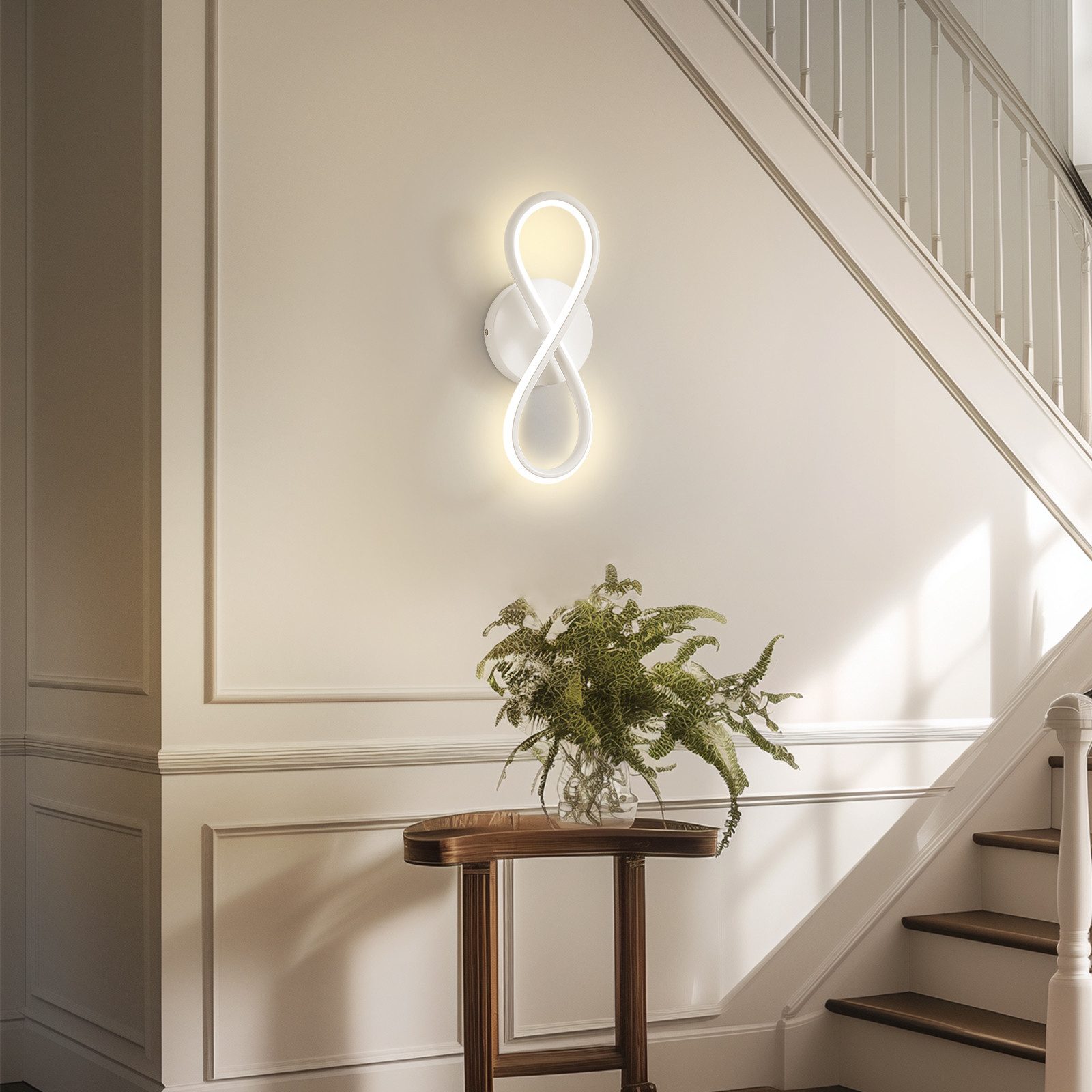 ZMH LED Wandleuchte Innen 8-förmige Modern günstig online kaufen