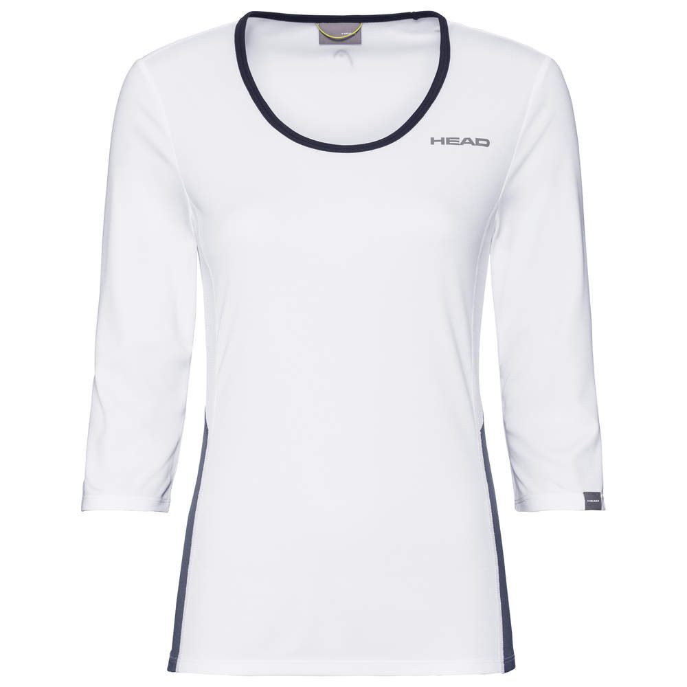 Head Langarmshirt Tennis-3/4 Club Tech weiss/dunkelblau Damen günstig online kaufen