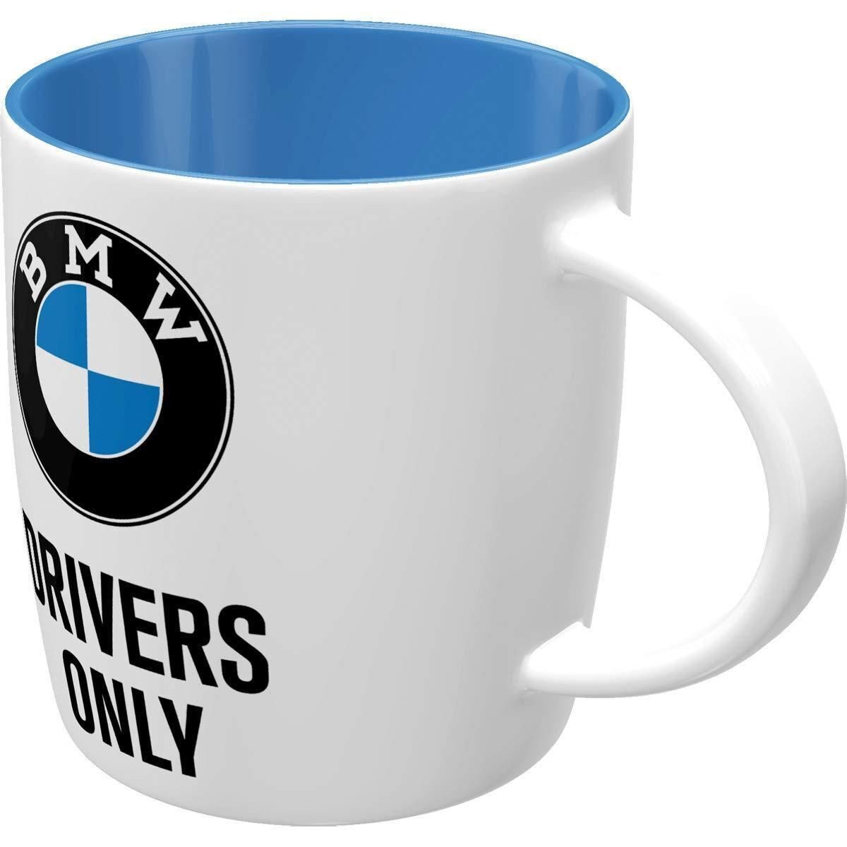 BMW Tasse BMW Drivers Only Kaffeebecher Kaffeepott Kaffeetasse Keramik, 1-tlg.