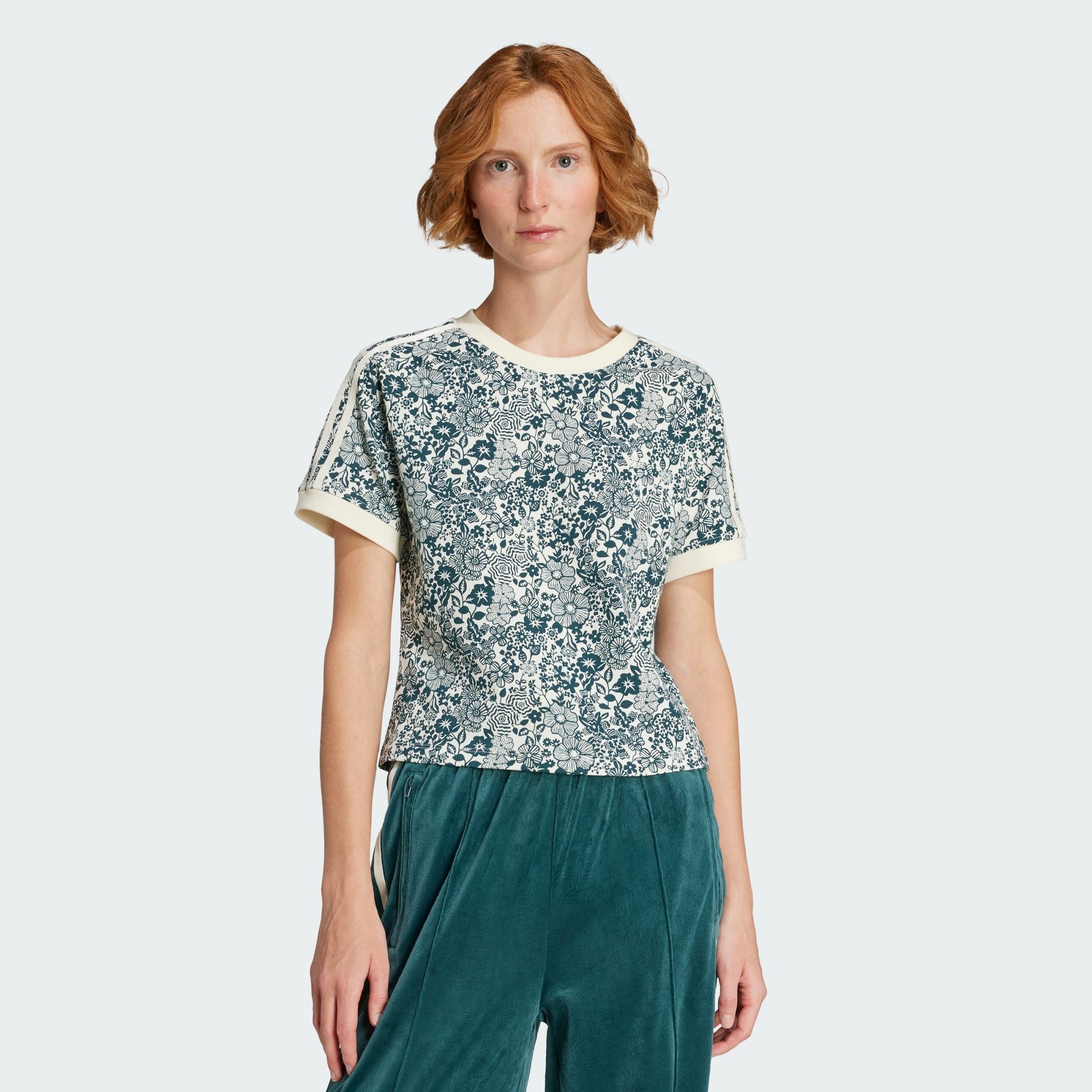 adidas Originals T-Shirt ADIDAS ORIGINALS X LIBERTY LONDON AOP CALI T-SHIRT (1-tlg)