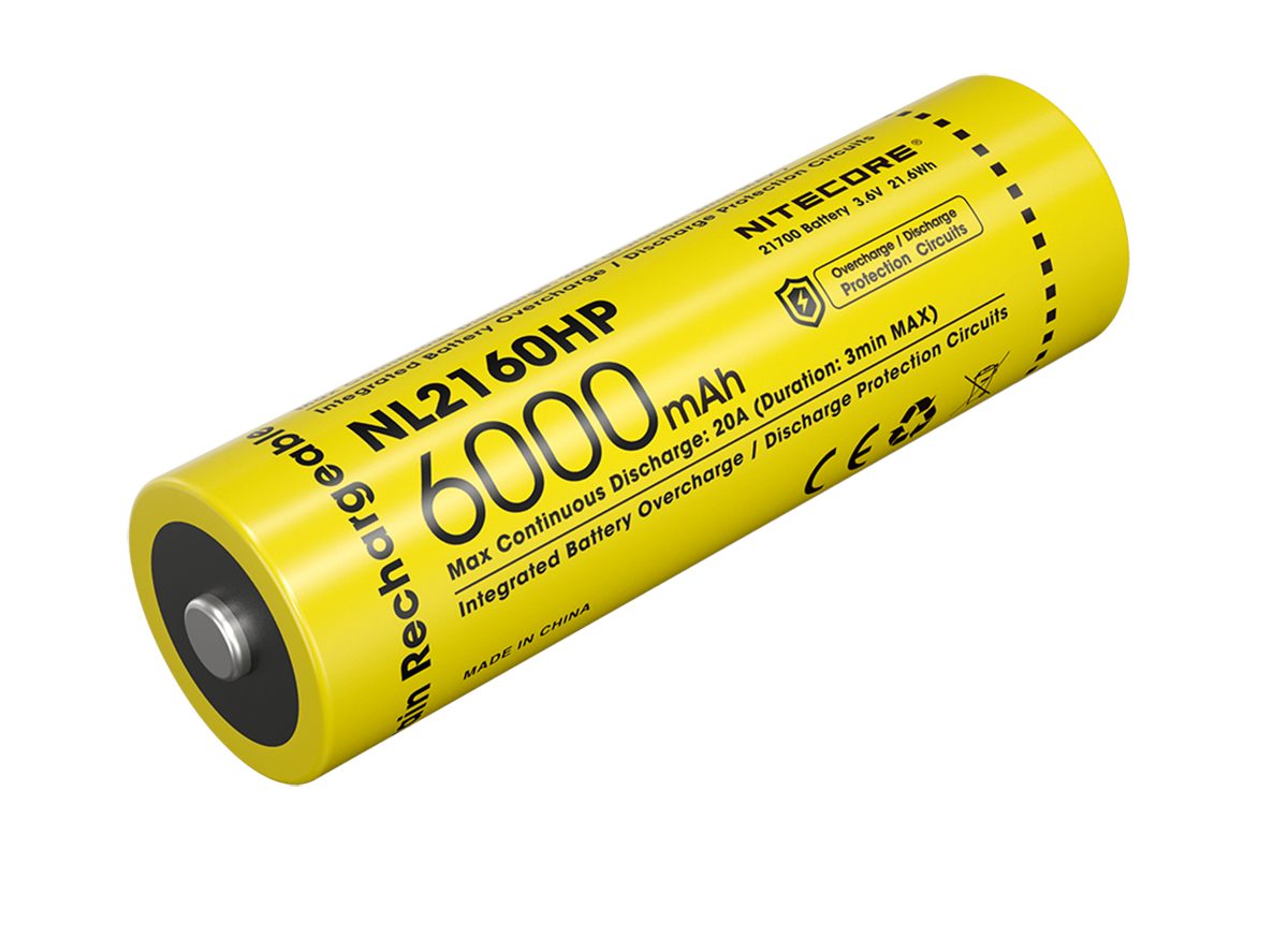 Nitecore Li-Ion Akku Typ 21700 - 6000mAh - NL2160HP Akku (1 St)