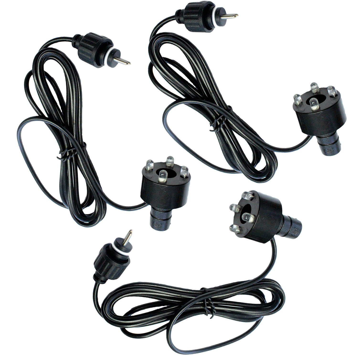 Arnusa Gartenbrunnen Beleuchtung 3er Set, 3,00 cm Breite, Quellsteinbeleuch günstig online kaufen