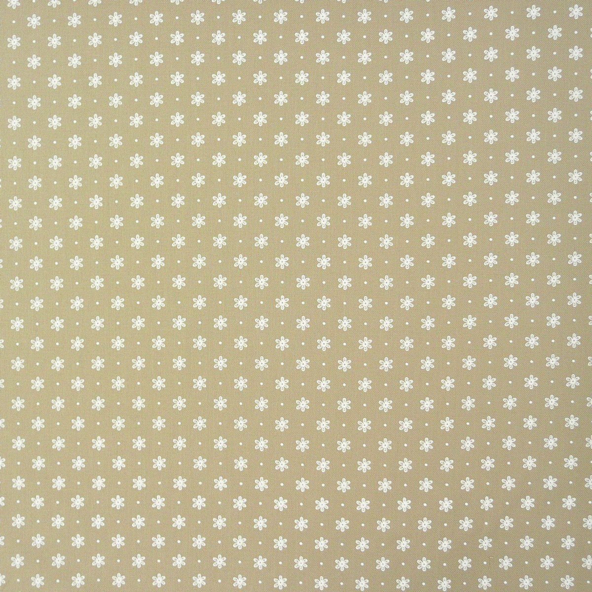 Stoff Gardinenstoff Stoff Dekostoff Meterware LISA beige weiß kleine Blüten