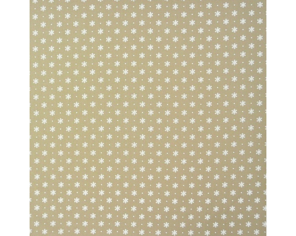 Thumbnail - Stoff Gardinenstoff Stoff Dekostoff Meterware LISA beige weiß kleine Blüten