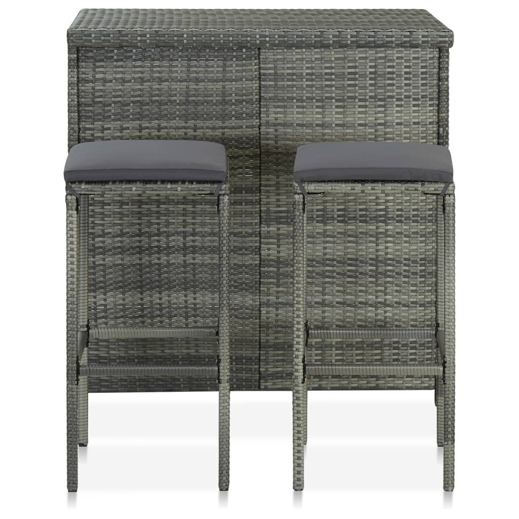 vidaXL Essgruppe 3-tlg. Bar Set Poly günstig online kaufen