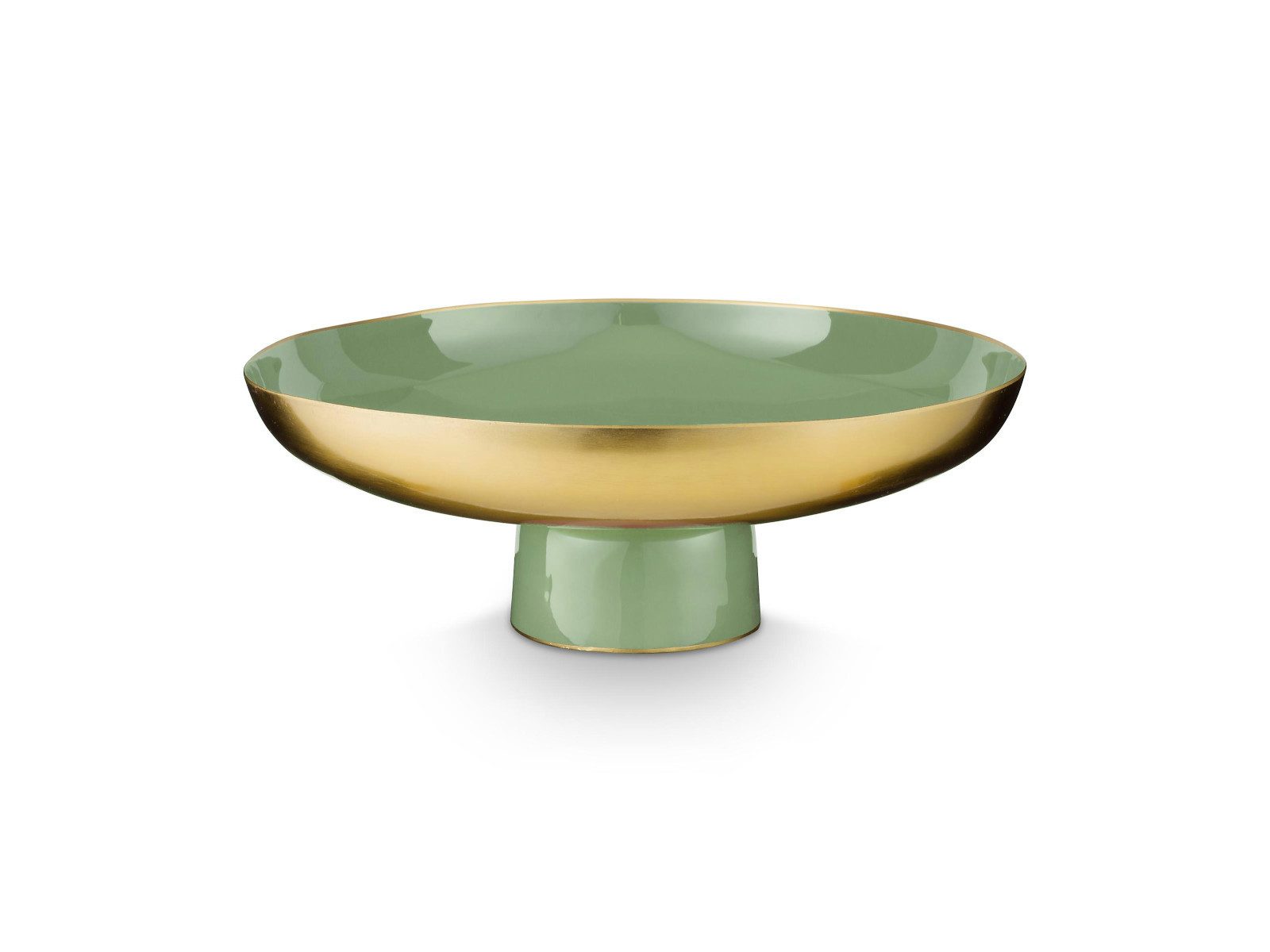 PiP Studio Dekoschale Mid Green Schale Metall 35x12.5cm