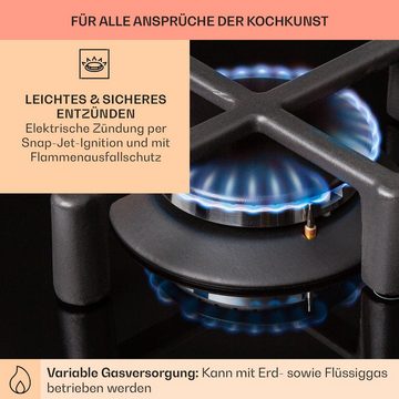 Klarstein Induktions-Kochfeld CGCH6-Illuminosa-D CGCH6-Illuminosa-D, 2 flammen brenner Kochfelder Gaskochfelder
