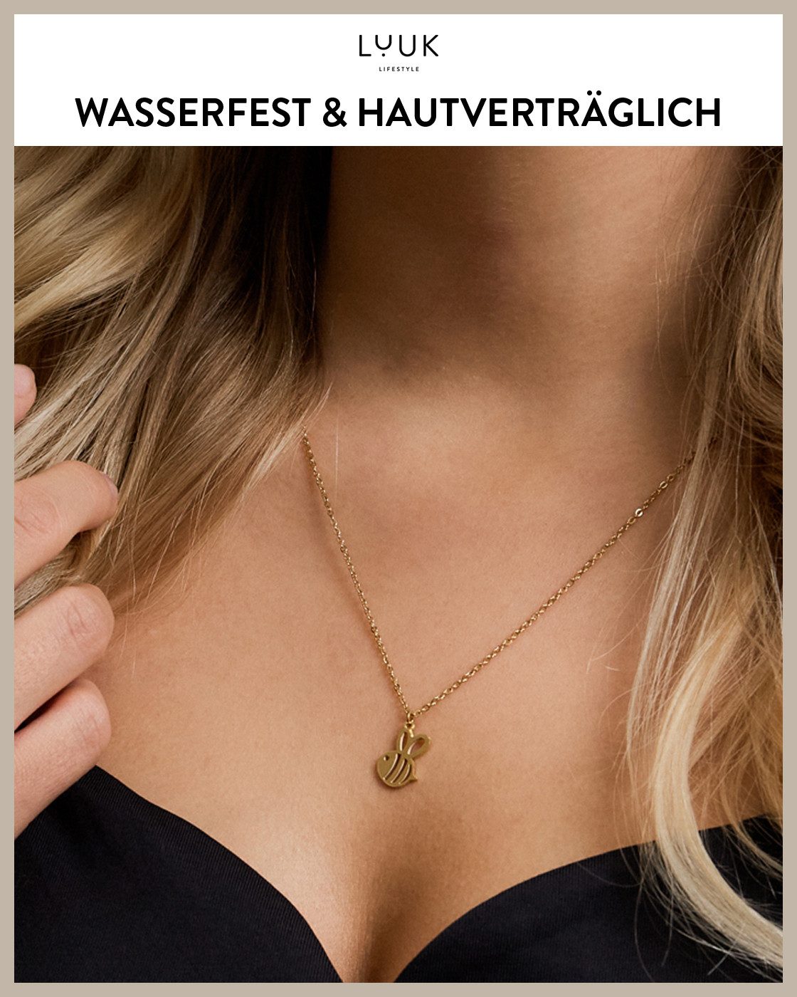LUUK LIFESTYLE Kette mit Anhänger Biene, günstig online kaufen