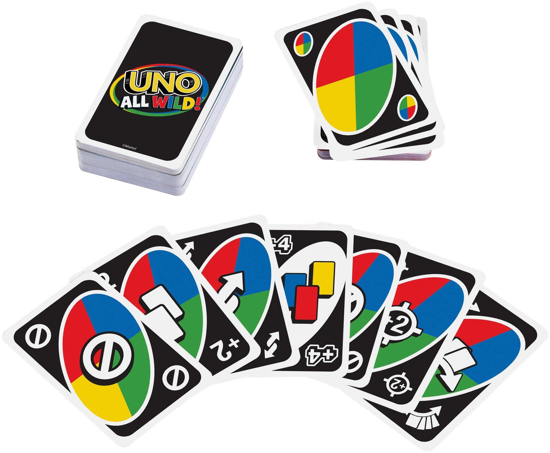 Mattel games Spiel UNO All Wild, Kartenspiel