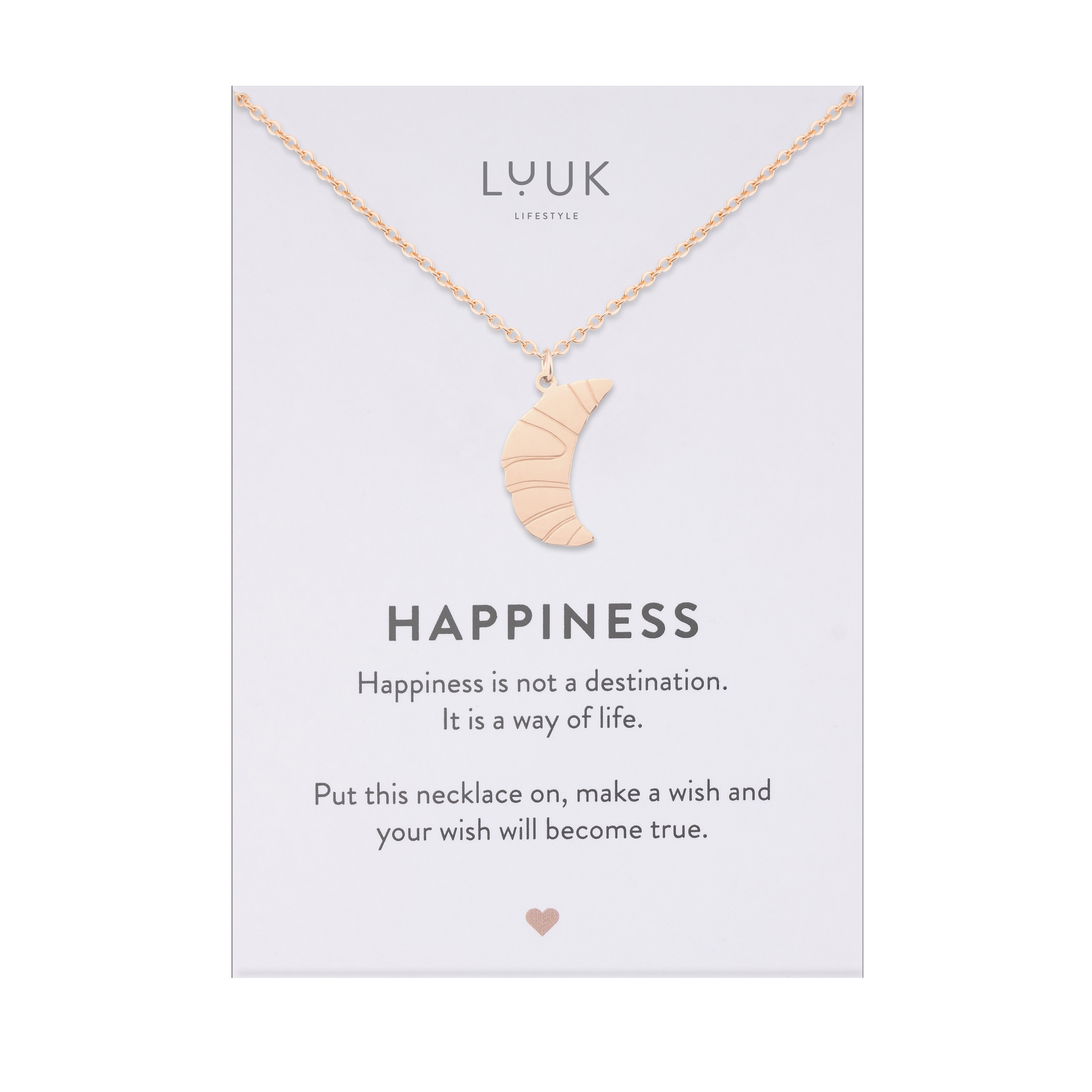 LUUK LIFESTYLE Kette mit Anhänger Croissant, günstig online kaufen