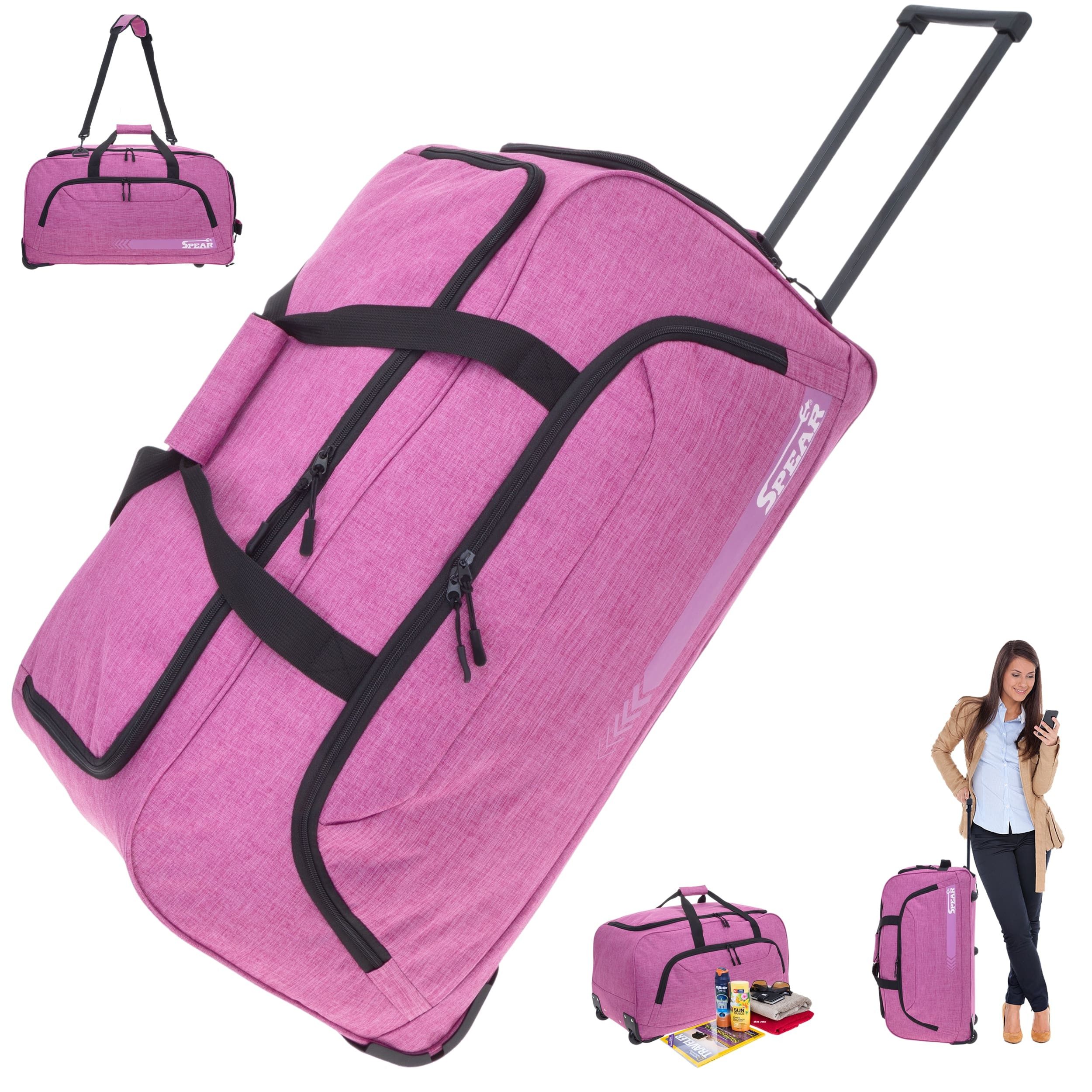 Spear Bags Trolley Cruiser Reisetasche 85 L 68 cm Trolly mit Schultergurt, Reise Tasche Rollen Schuhfach Damen Herren + Koffergurt