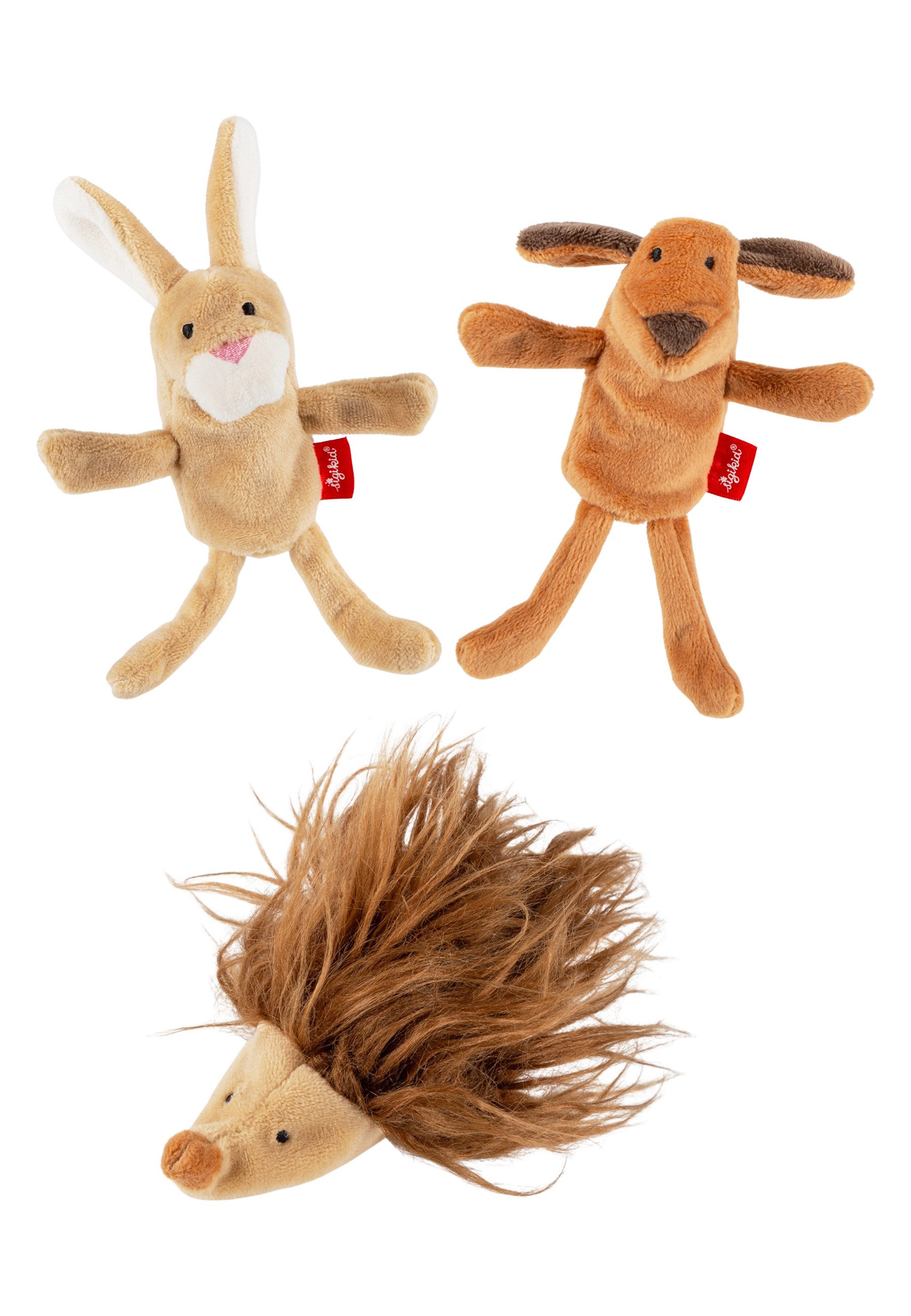 Sigikid Fingerpuppe Plüsch-Figuren im 3er Set für Babys und Kinder (1-tlg)