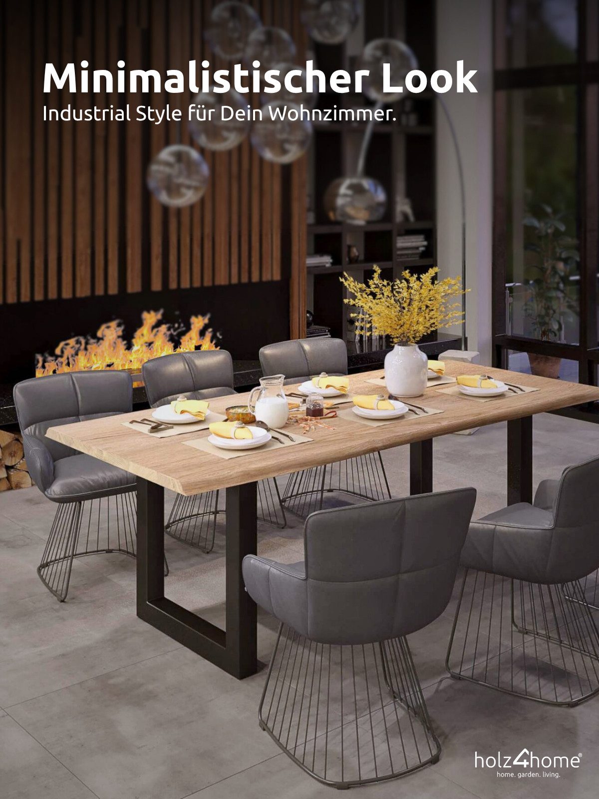holz4home® Tischgestell Tischbeine aus Metall I günstig online kaufen