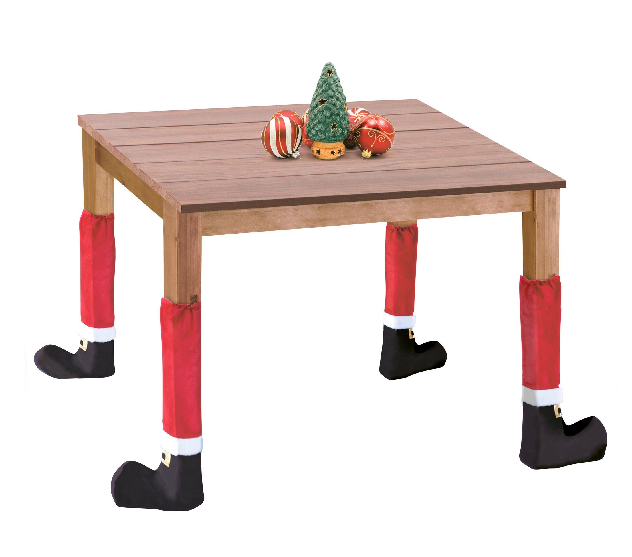 Spetebo Weihnachtsfigur Tischbein Überzieher 50x25 Weihnachten - cm 