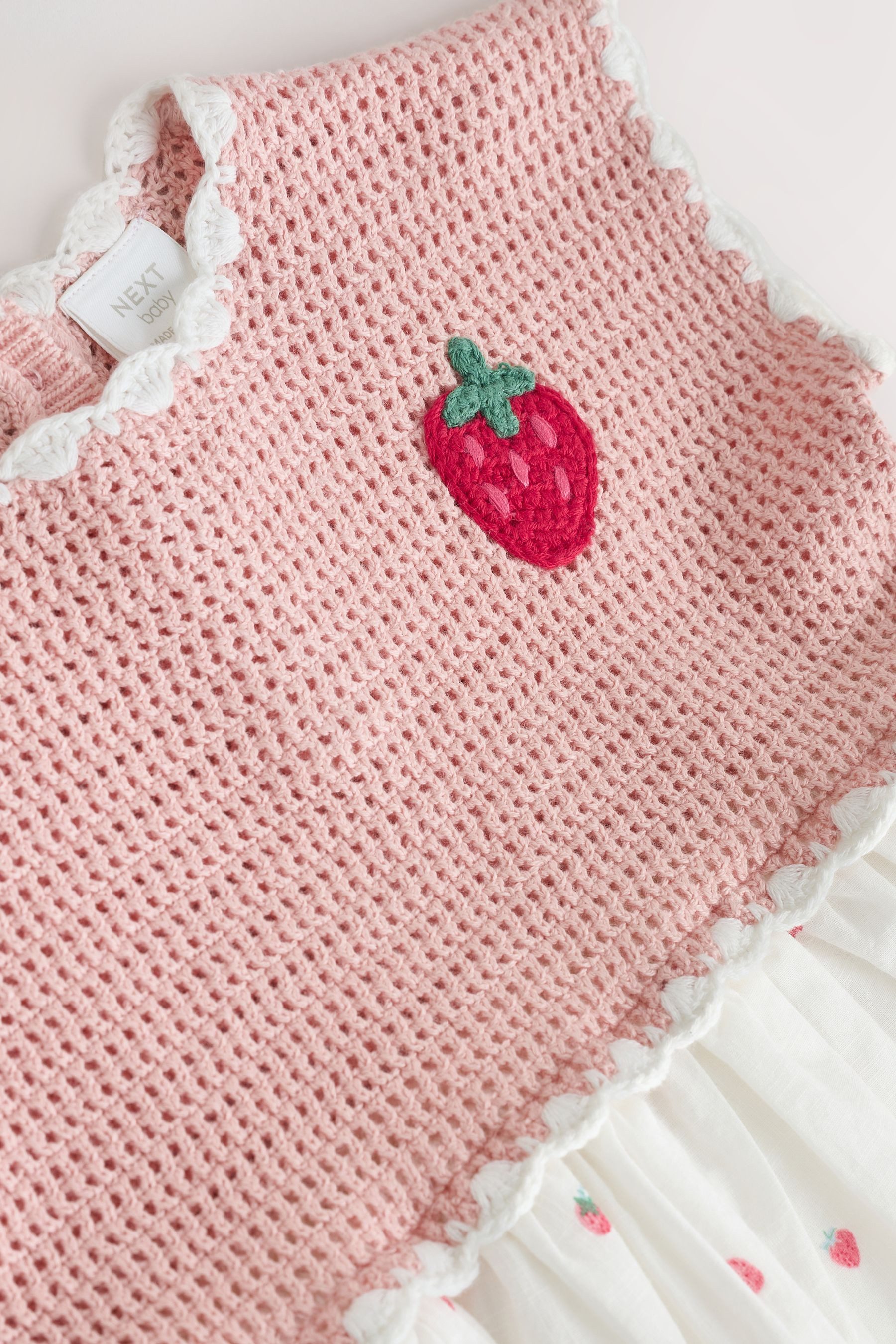 Next Strickkleid Gestricktes Twofer-Kleid für Babys (1-tlg)