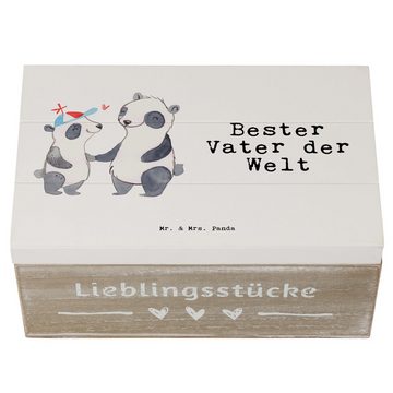 Mr. & Mrs. Panda Dekokiste Panda Bester Vater der Welt - Weiß - Geschenk, Papi, Dankeschön, Scha (1 St)
