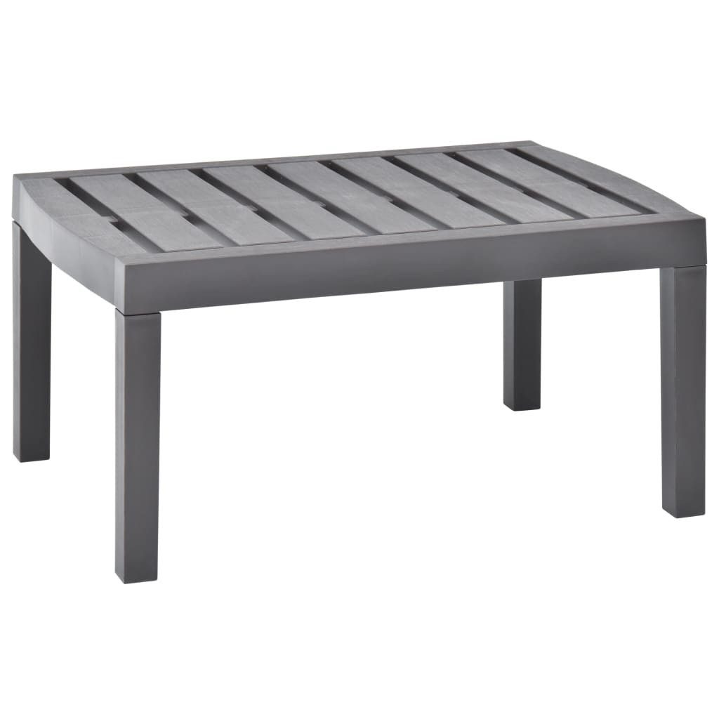 vidaXL Gartentisch Gartentisch Mokka 78x55x38 cm Kunststoff (1-St)