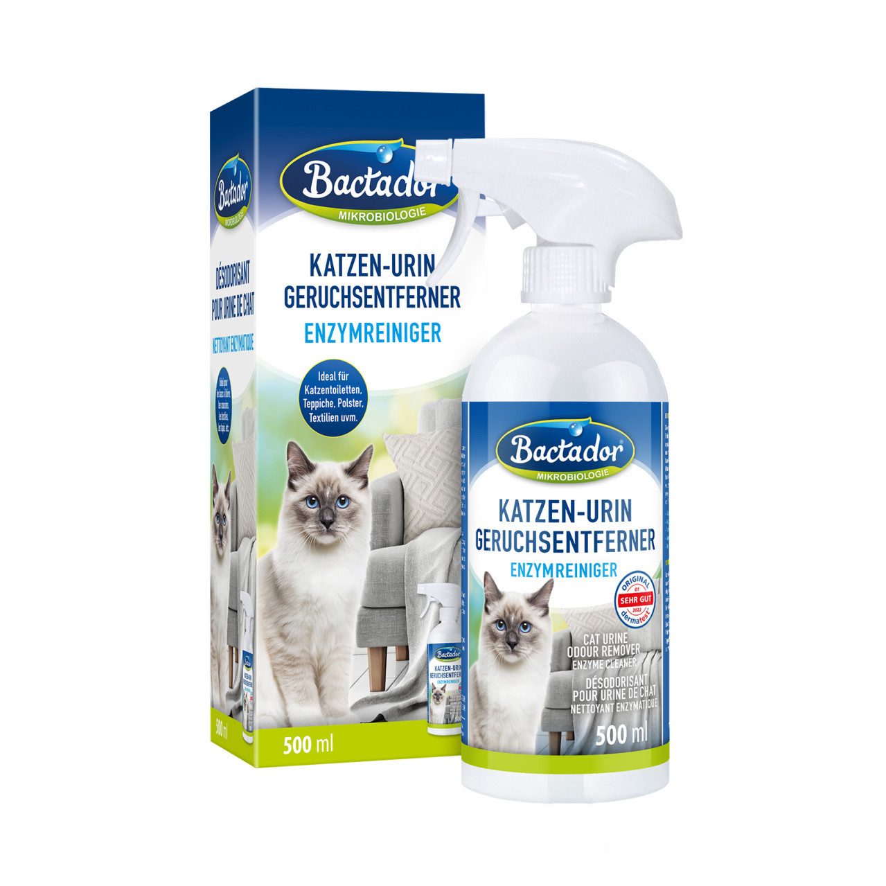 Bactador Geruchsentferner Bactador Katzentoiletten Geruchsentferner 500 ml
