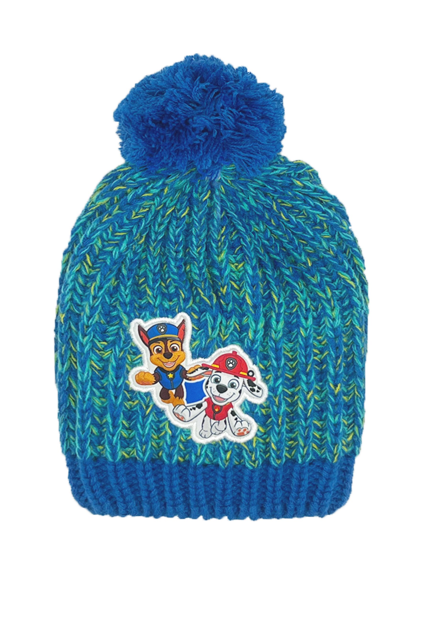 PAW PATROL Bommelmütze Chase und Marshall Kinder Jungen Bommel-Mütze
