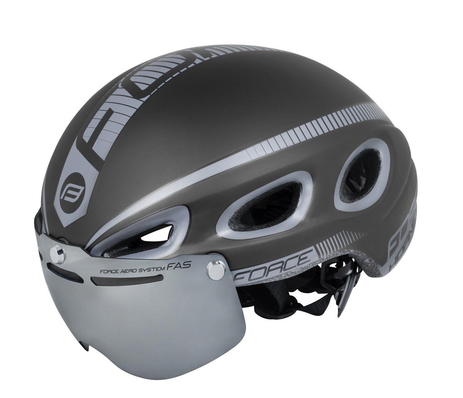 FORCE Fahrradhelm Helm FORCE mattschwarz Gr L