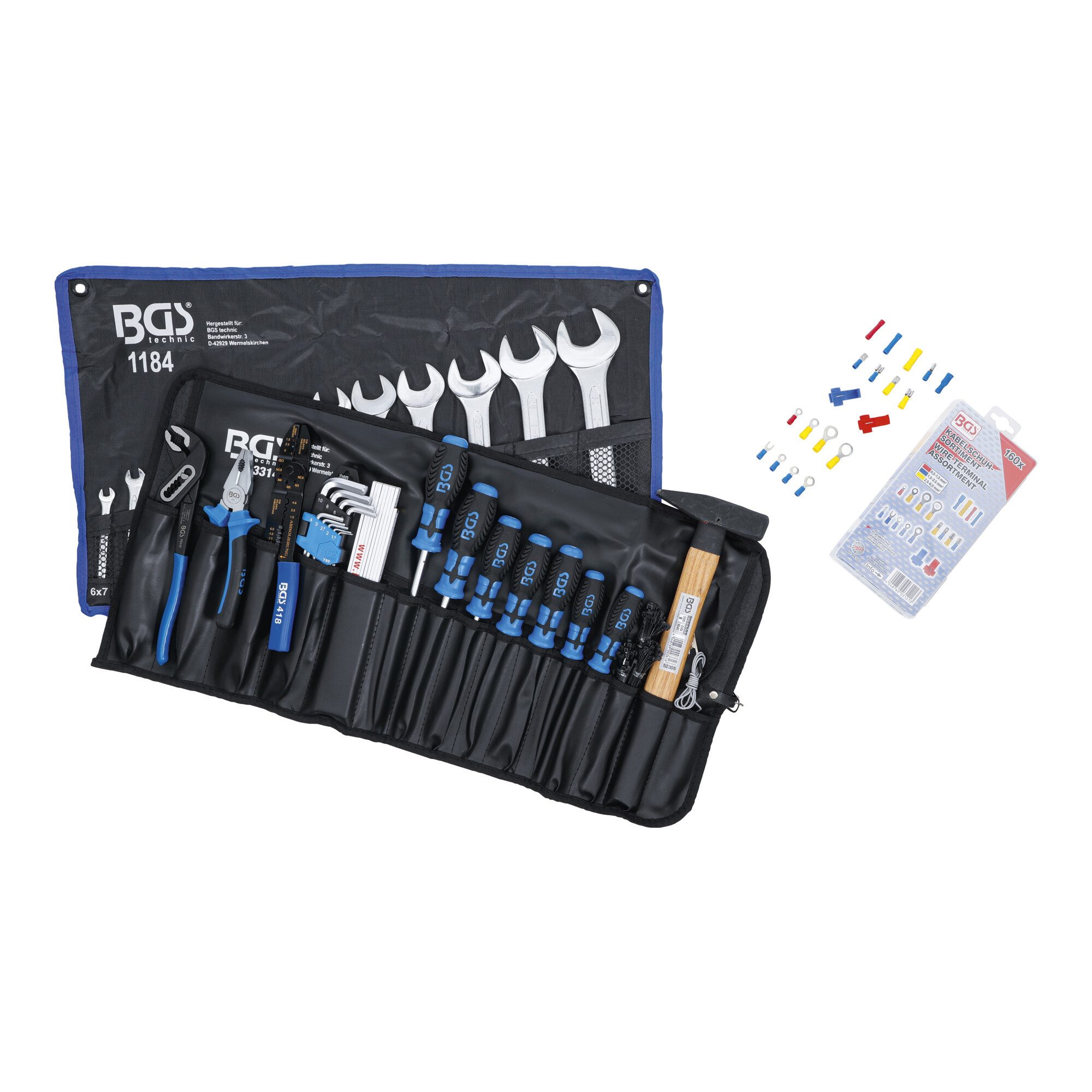 BGS technic Werkzeugtasche BGS Werkzeugsortiment in Rolltasche 270 teilig