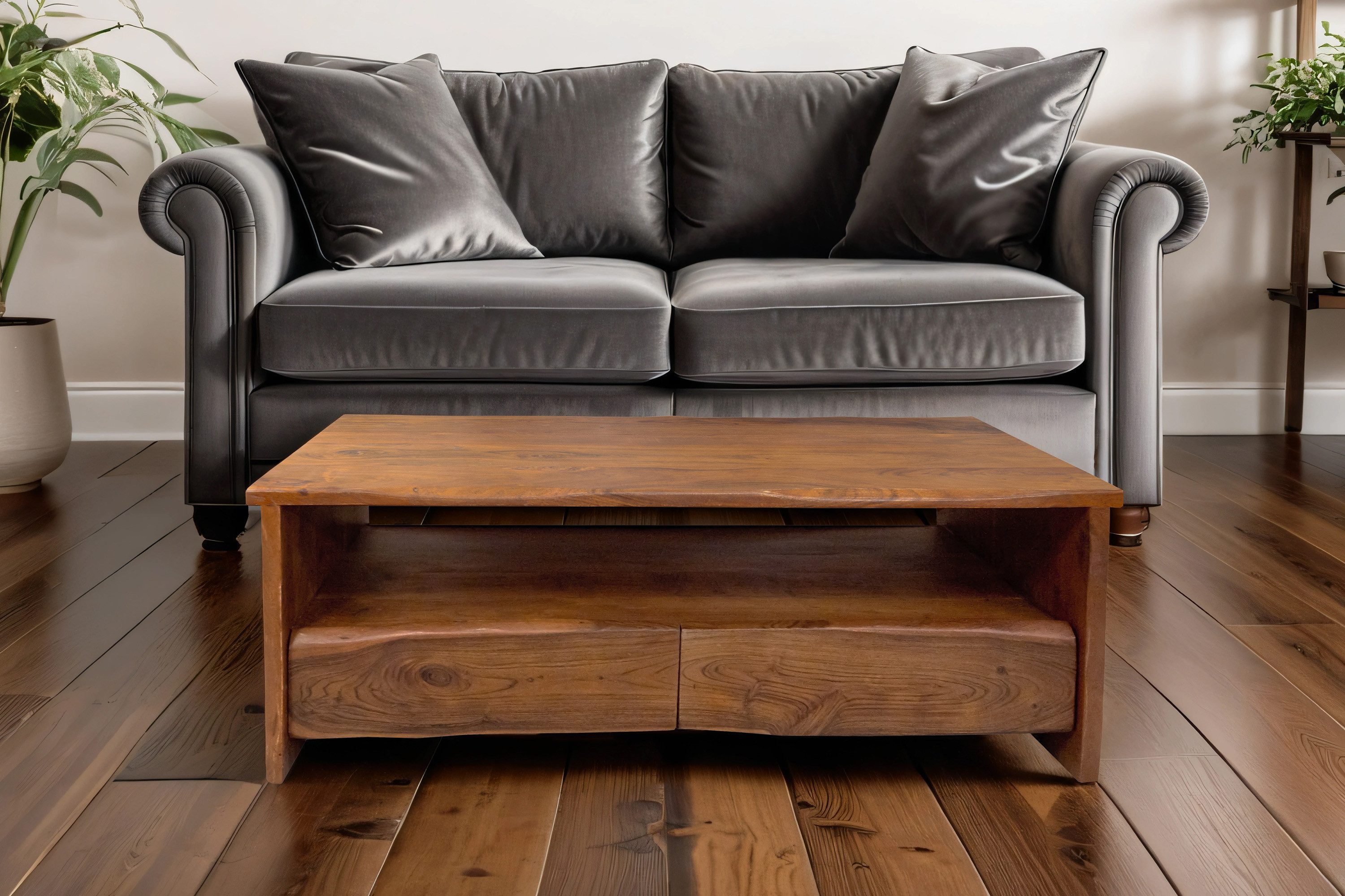 SAM® Couchtisch Flora, verschiedene Größen, Akazienholz massiv, echte Baumkante
