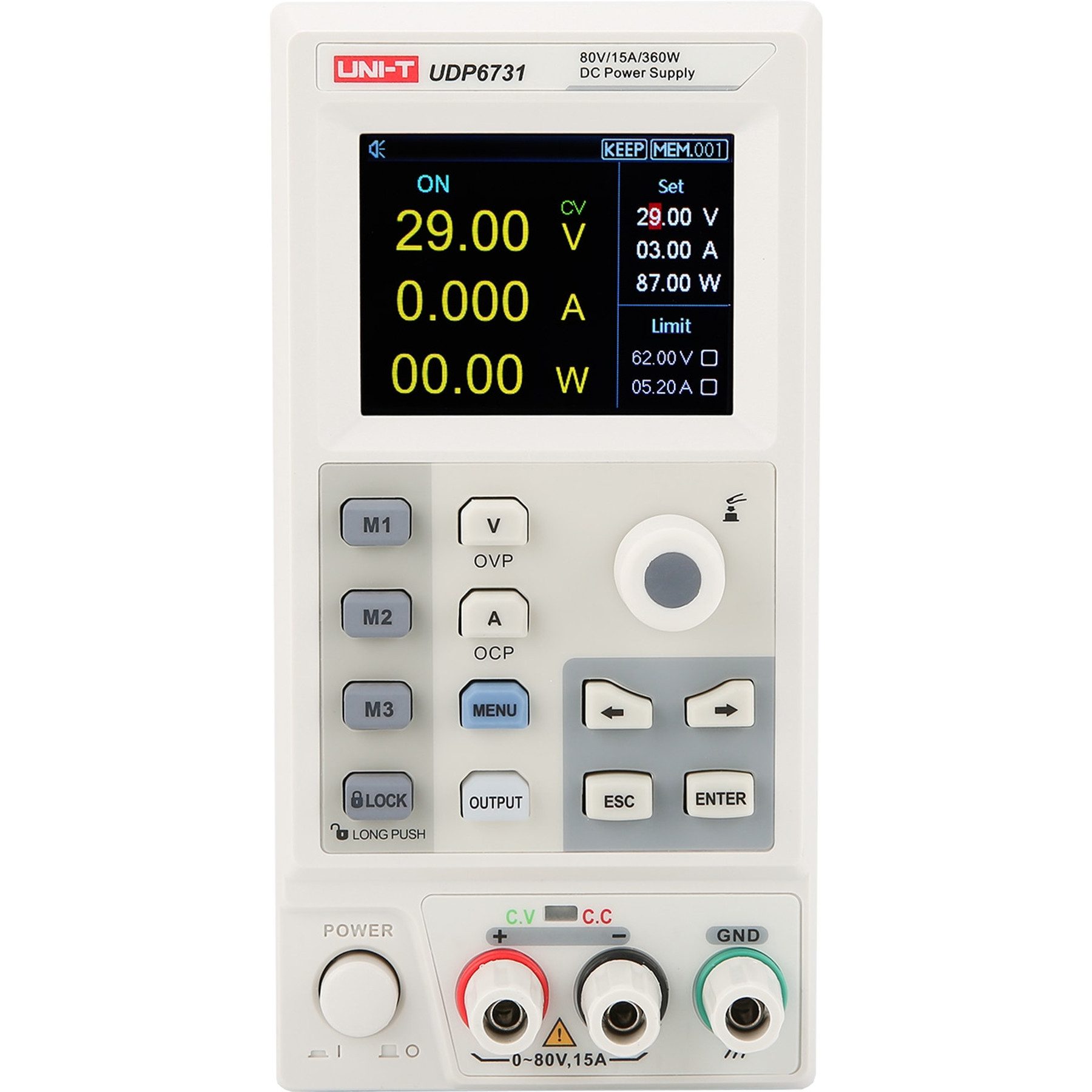 UNI-T UNI-T Labornetzteil, UDP6730, 1 Kanal, programmierbar, 360 W Labor-Netzteil