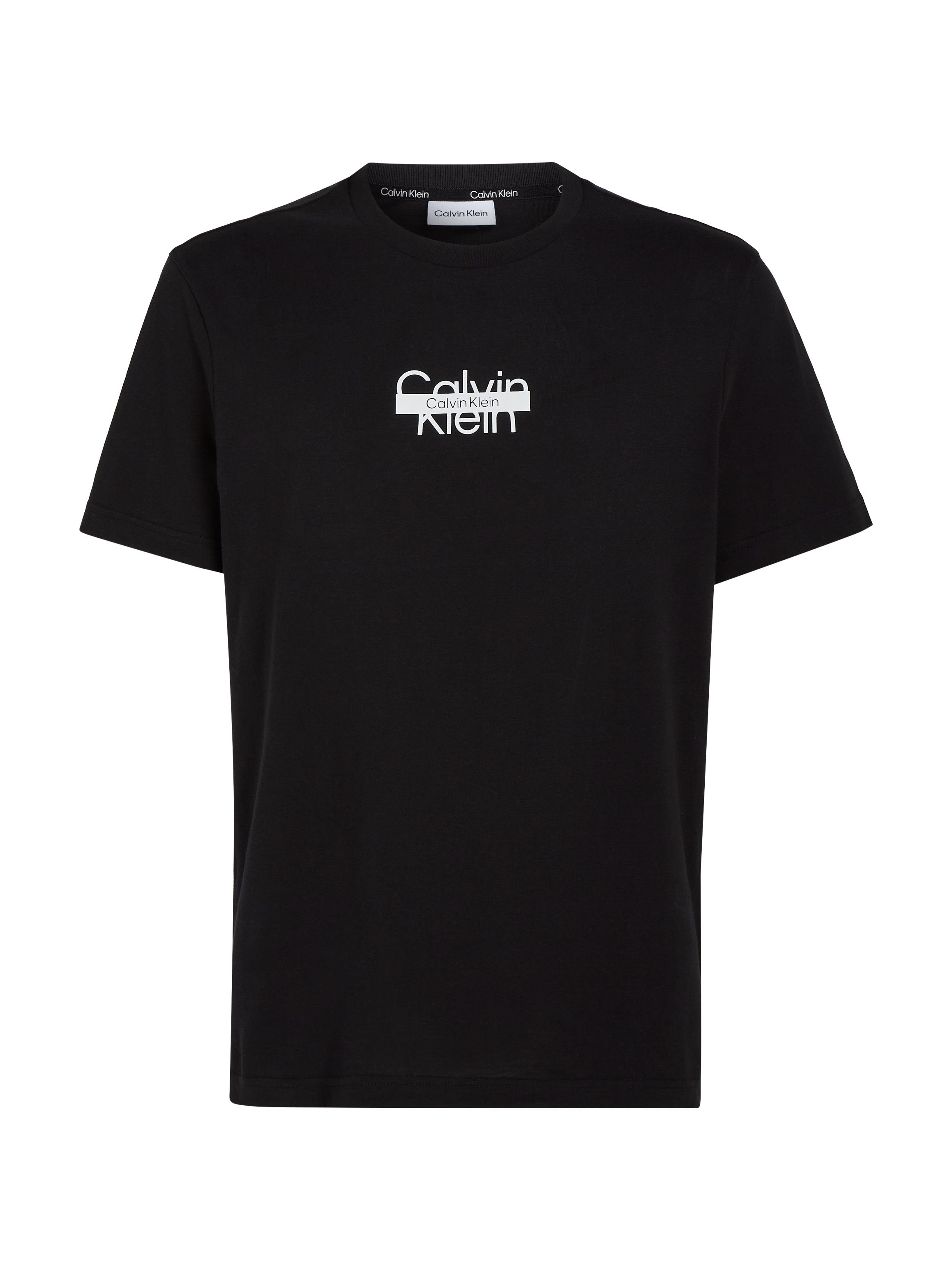 THROUGH T-Shirt CUT T-SHIRT Calvin Klein Ck Black LOGO