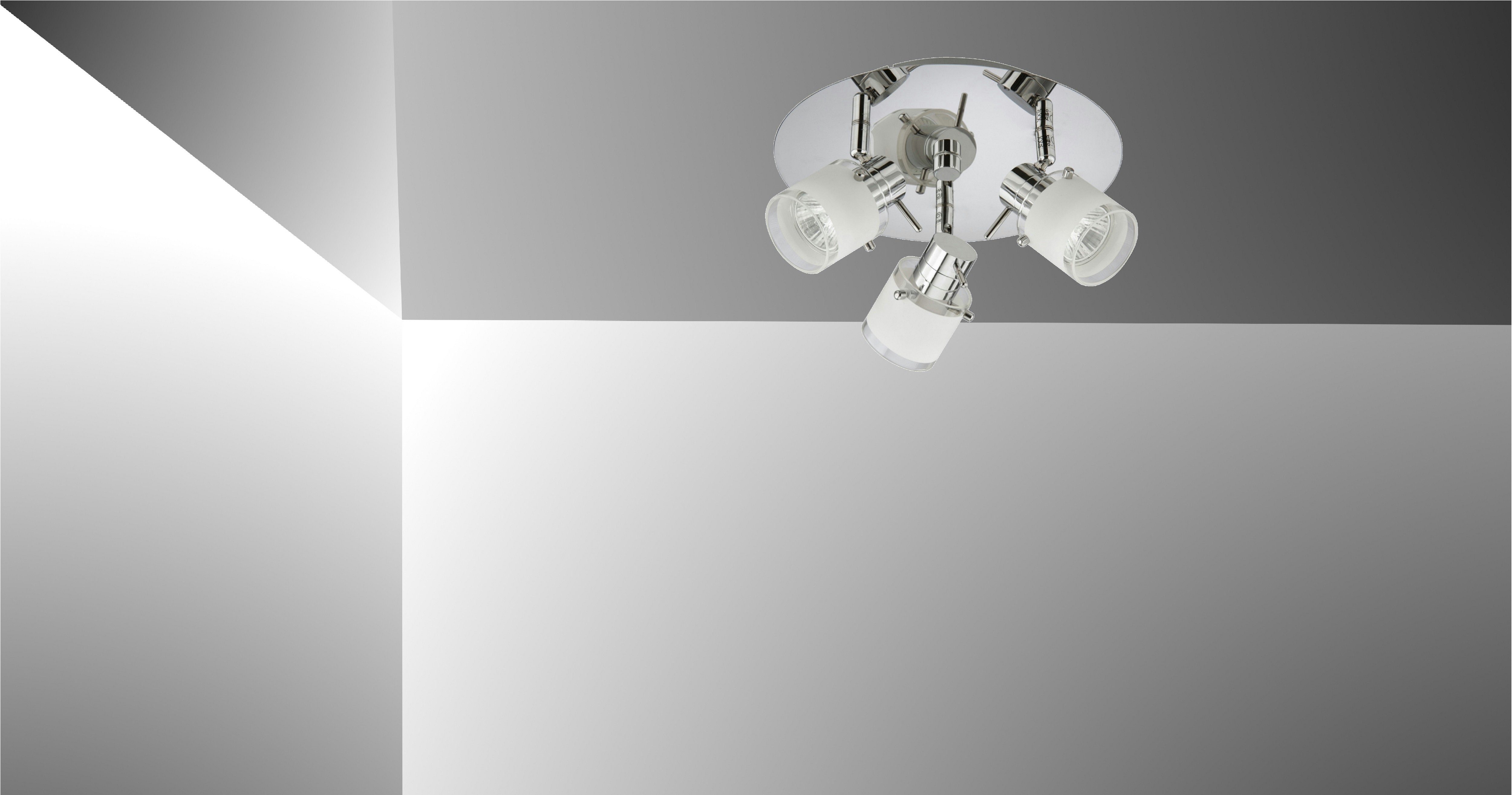 TRANGO LED Deckenleuchte, 3-flammig 1006R-6KSD LED Badleuchte IP44 *RONNY* günstig online kaufen